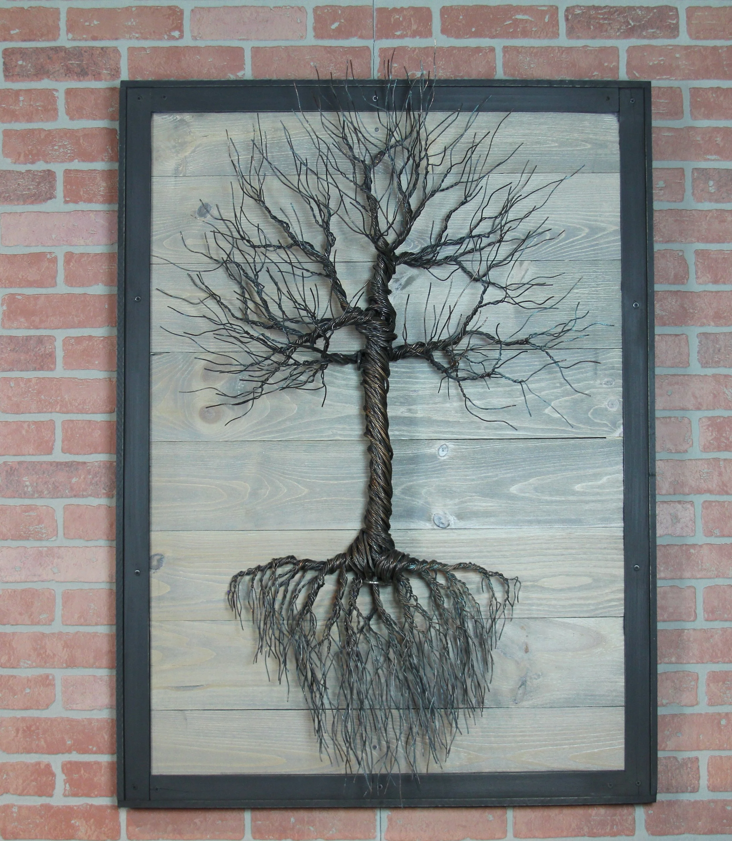 Large, Mounted Copper Tree - SOLD
