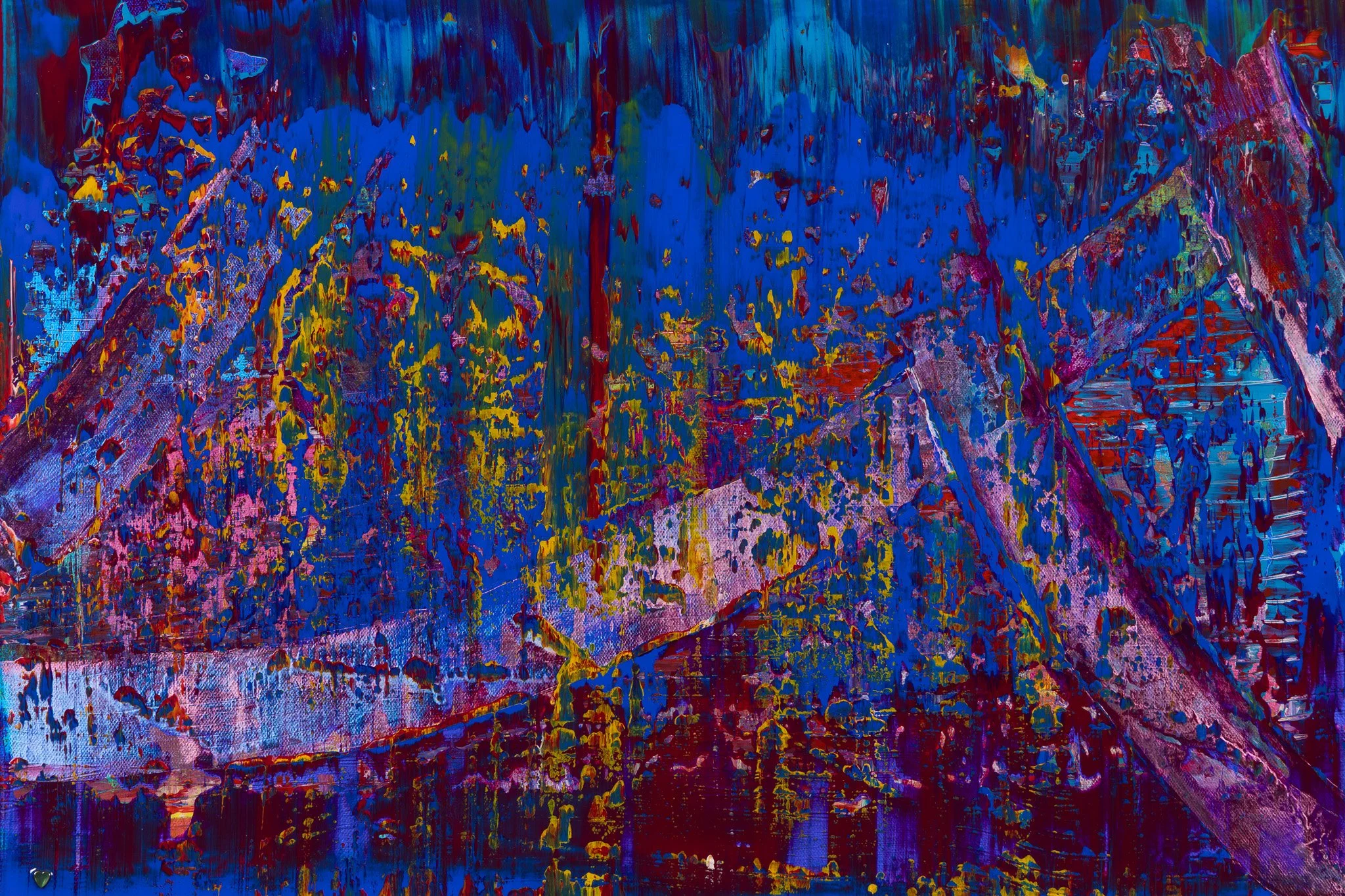 Blue Abstract #9 - JVBowling - NEW
