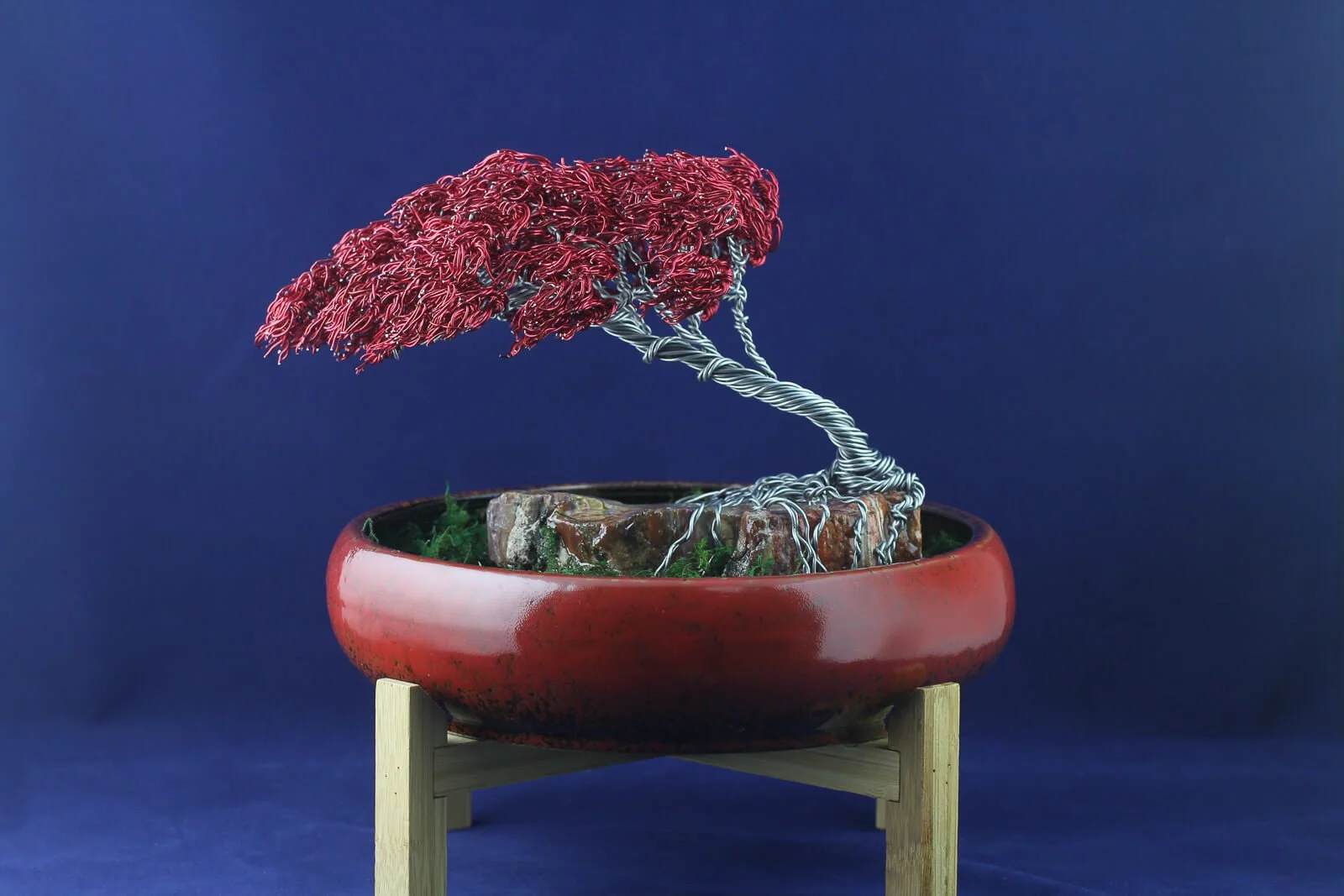 Red Bonsai Wire Tree