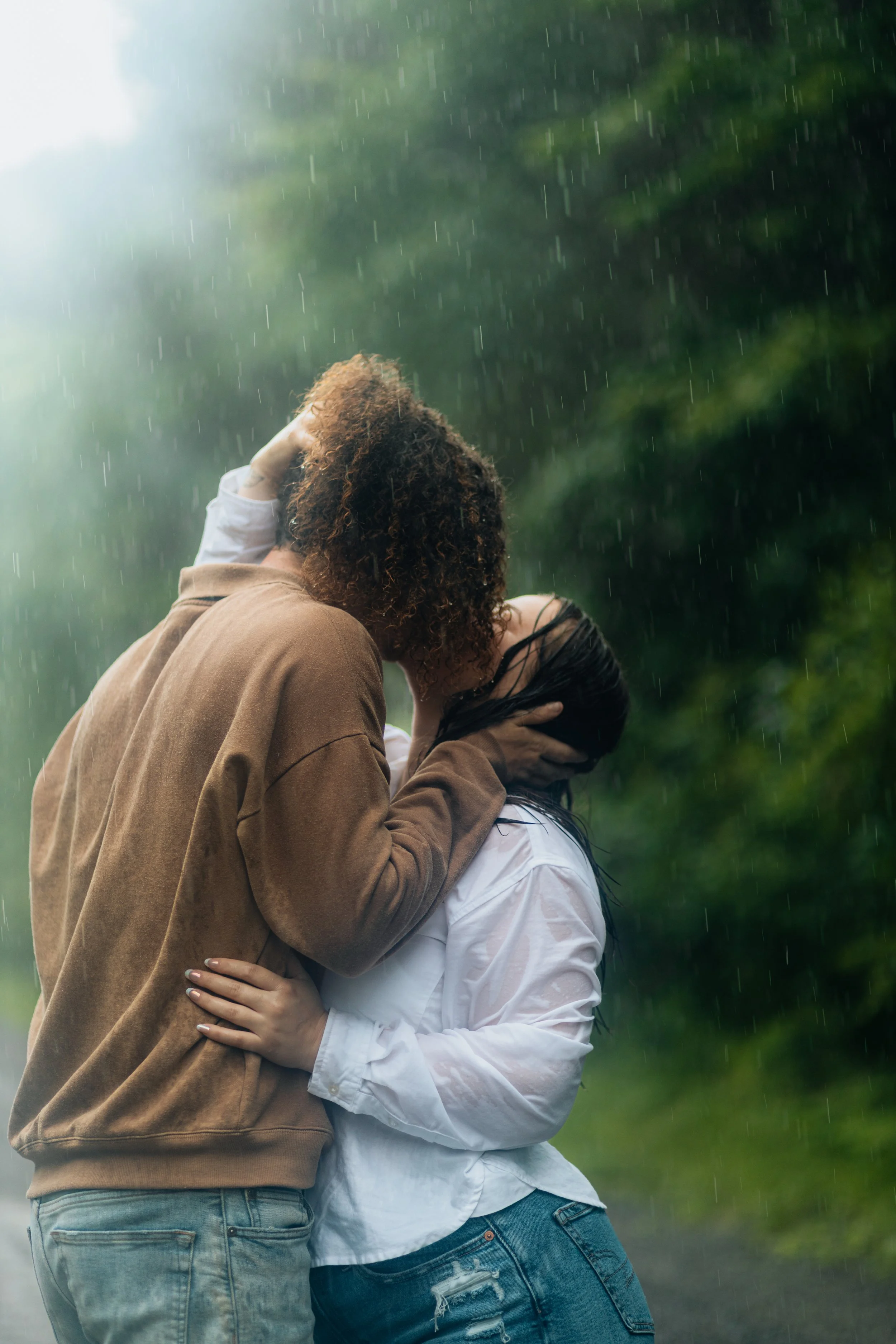 A rainy day with Rowan and Zach