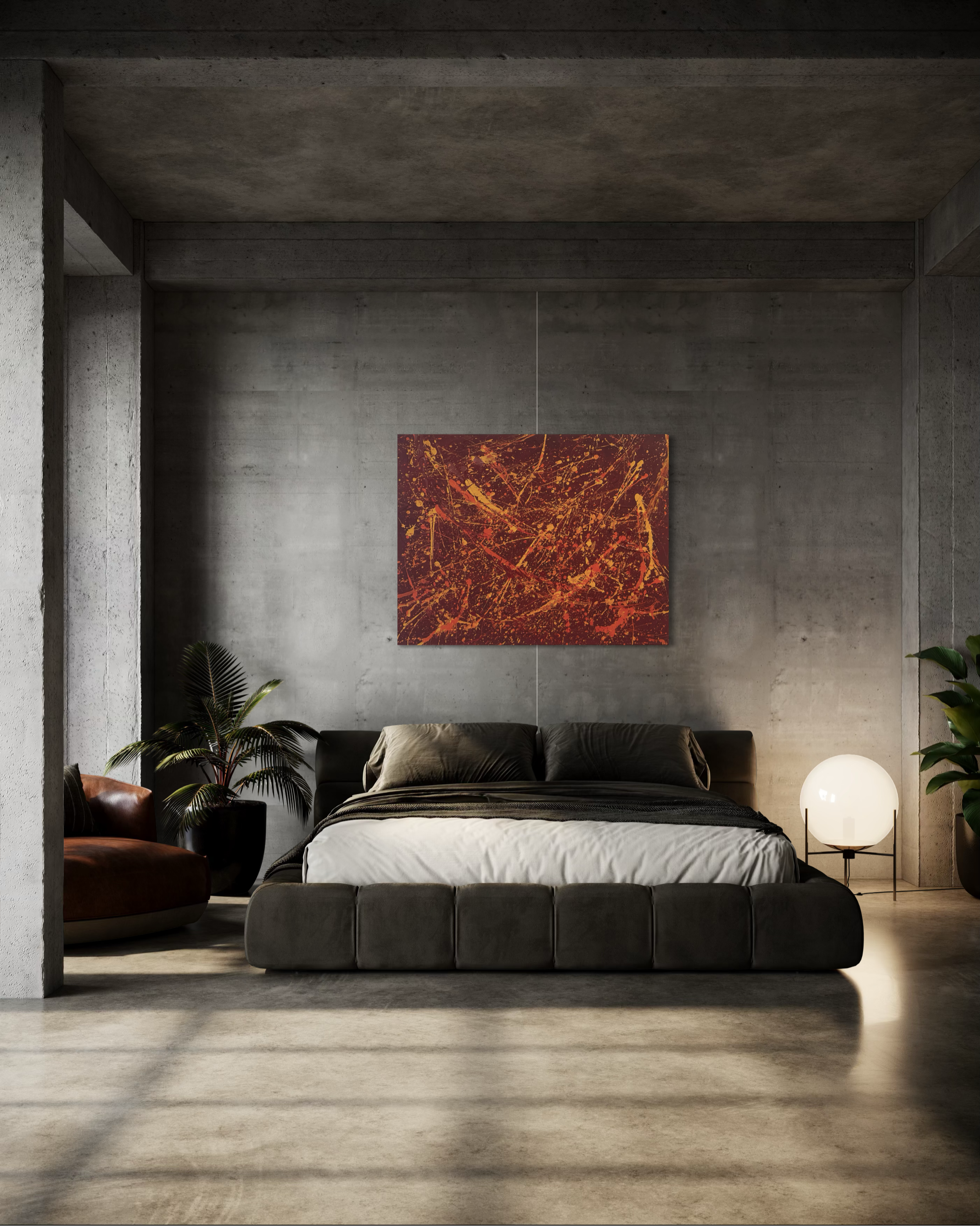 Red Chaos 54" x 42"
