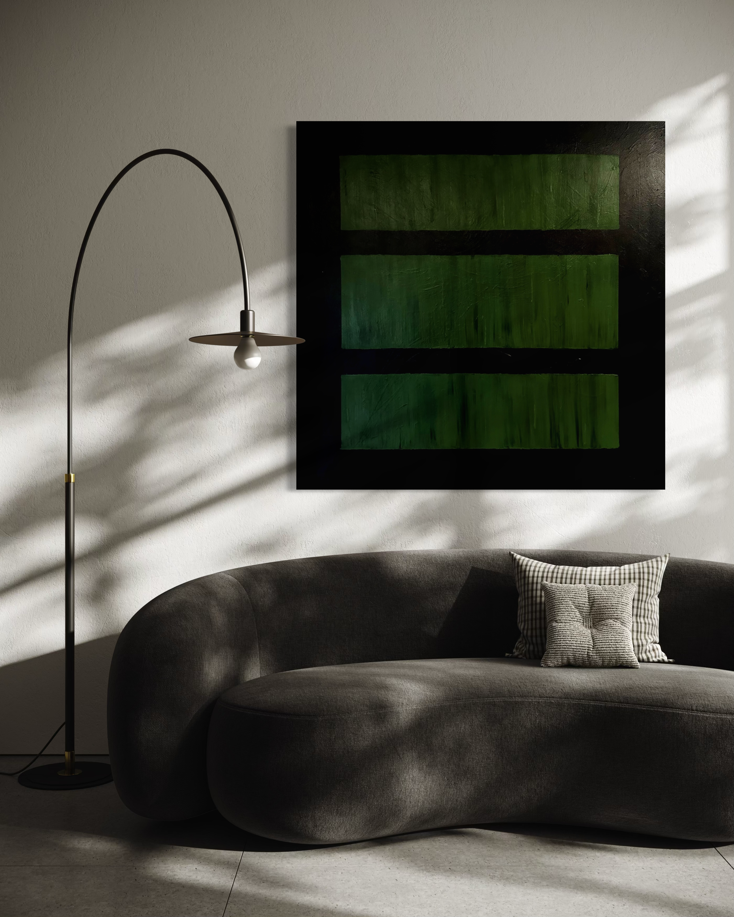 Green Crossing 48" x 48"