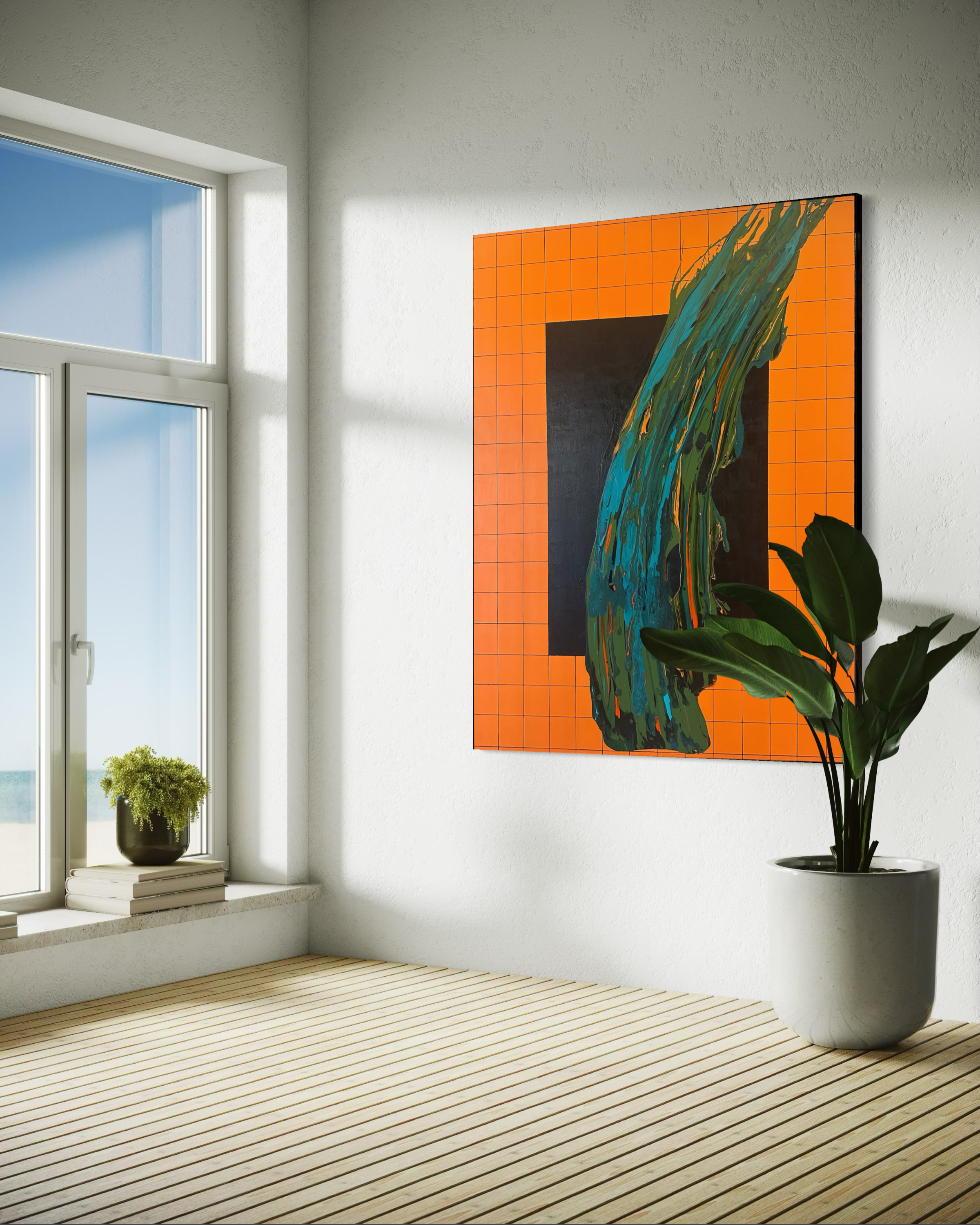 Julius Rising 48" x 60"