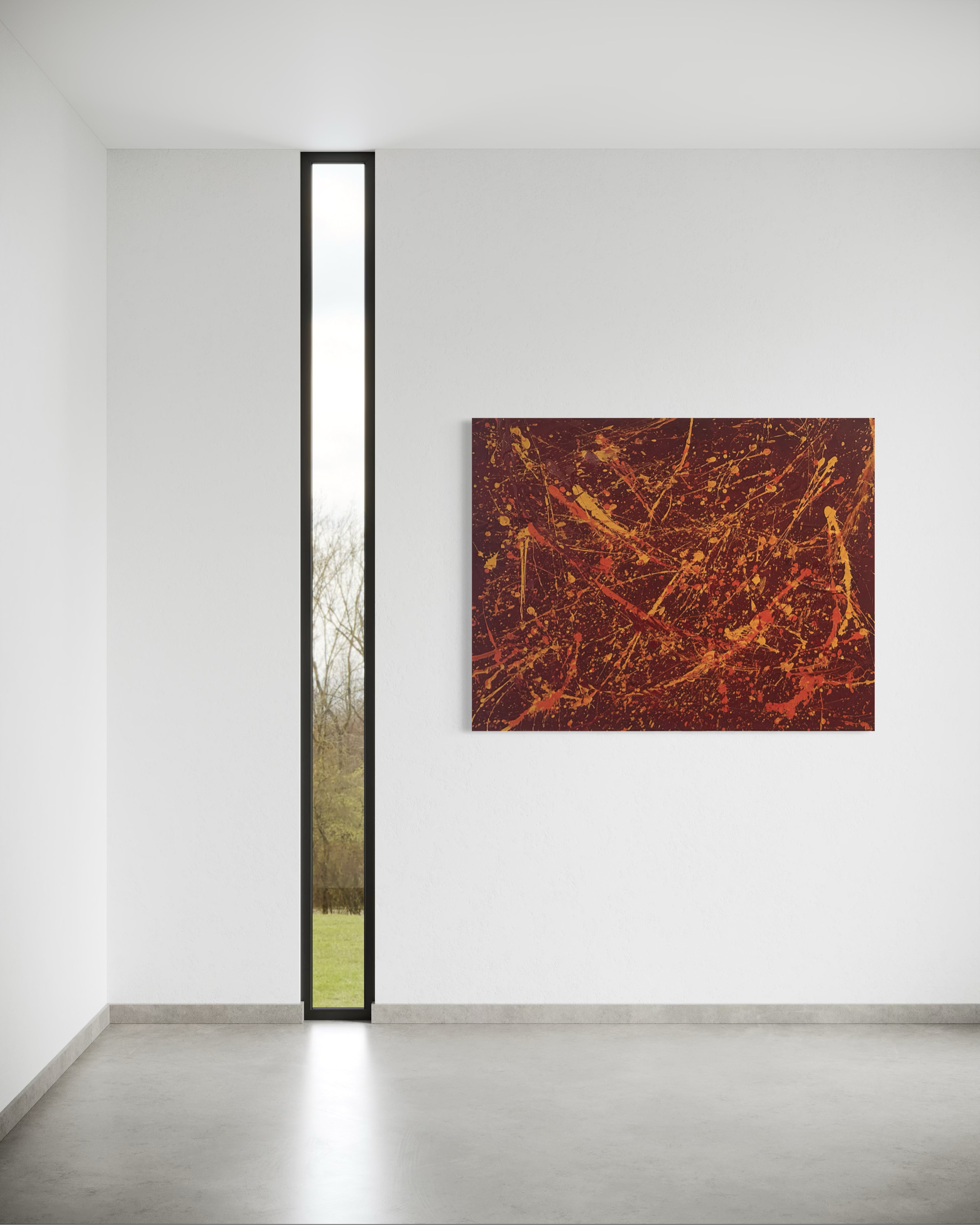 Red Chaos 54" x 42"
