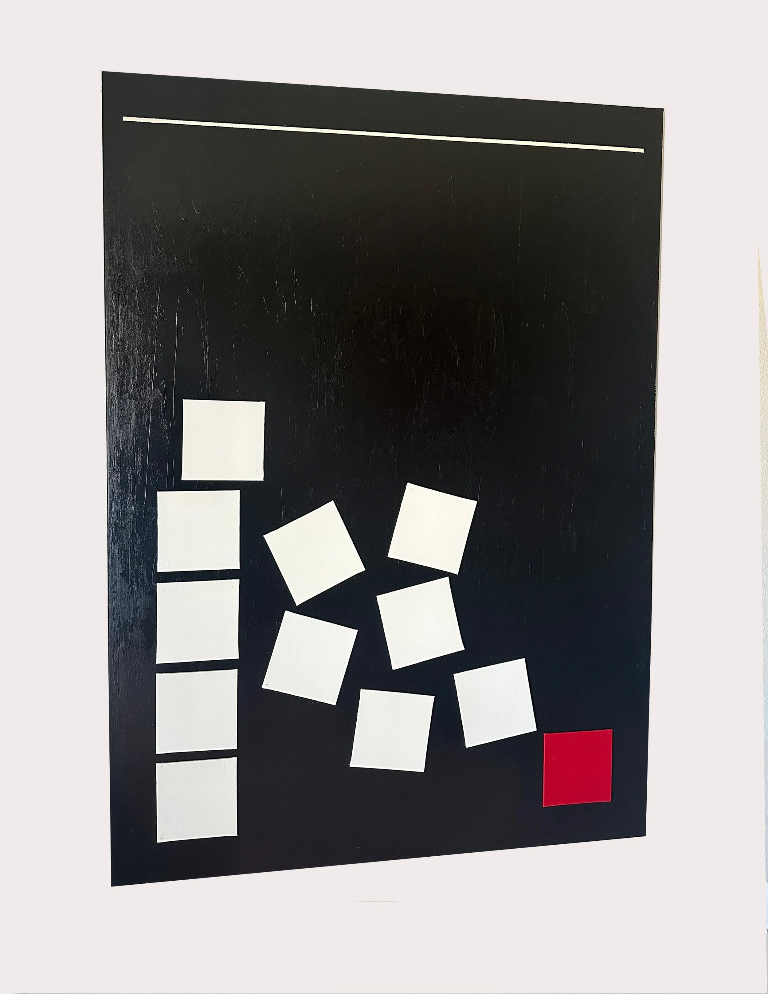 Tumbling Cubes - 44" x 60" - Acrylic on Canvas