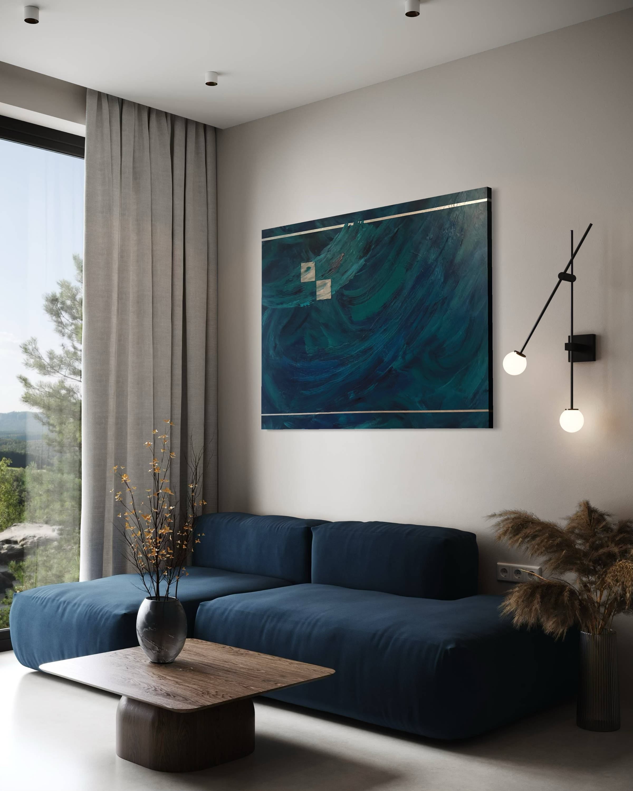 Aqua Nation 58" x 44"