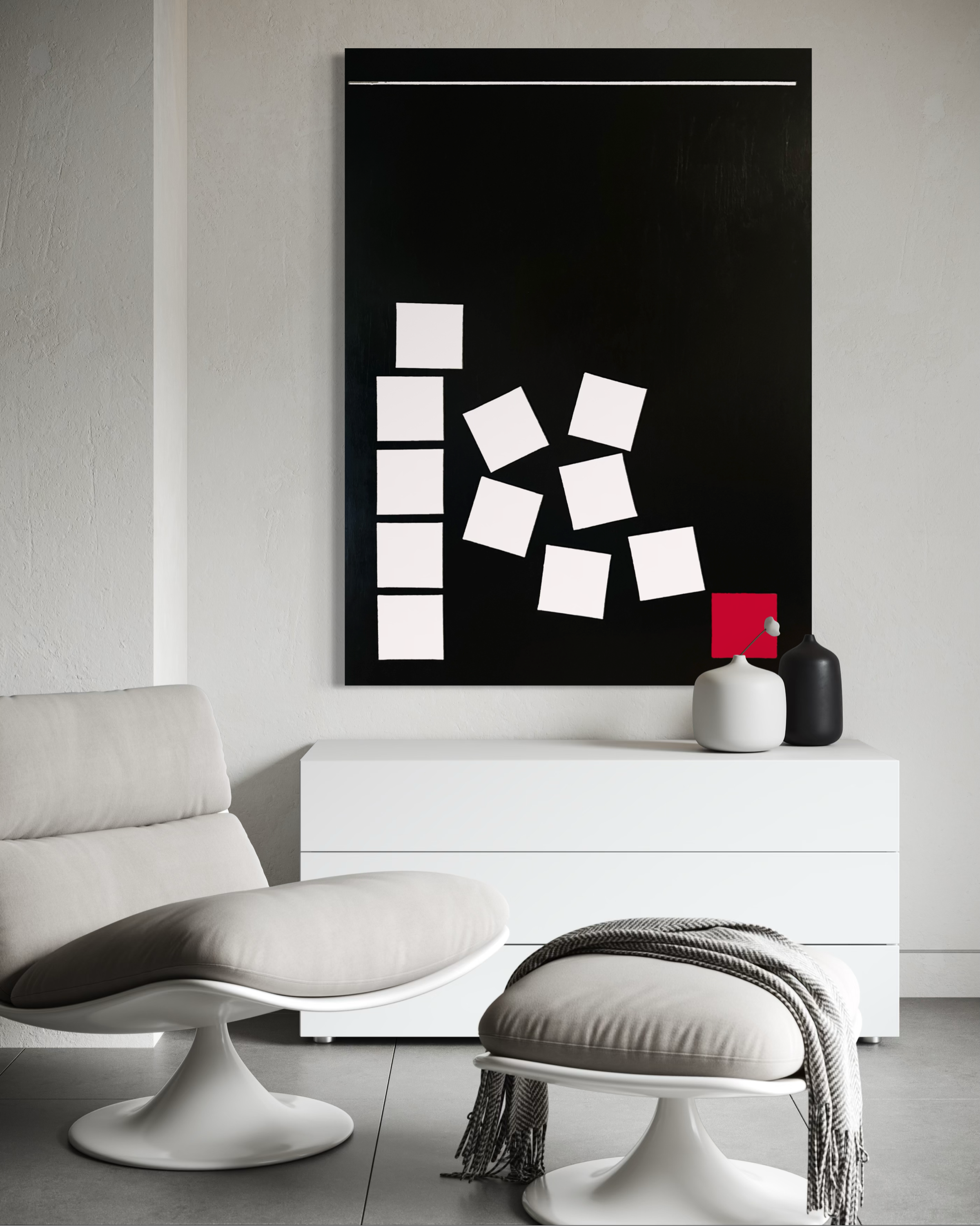 Tumbling Cubes 44" x 60"