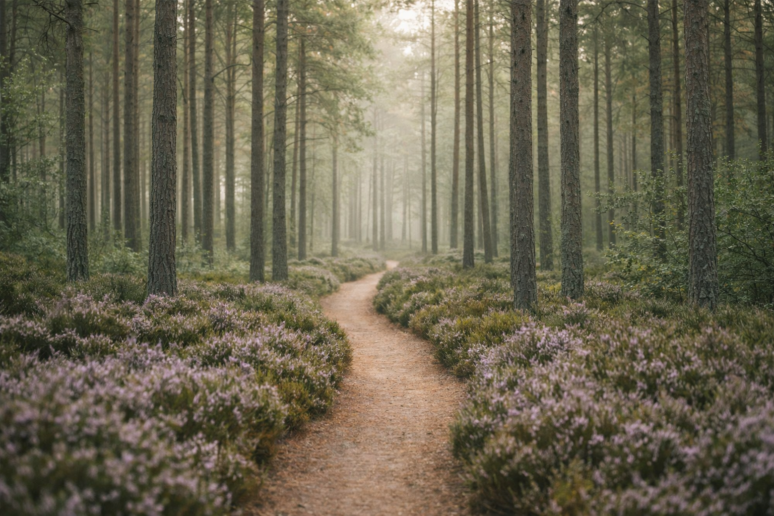 Path through woods with flowers symbolizing healing and personal growth through therapy in Virginia
