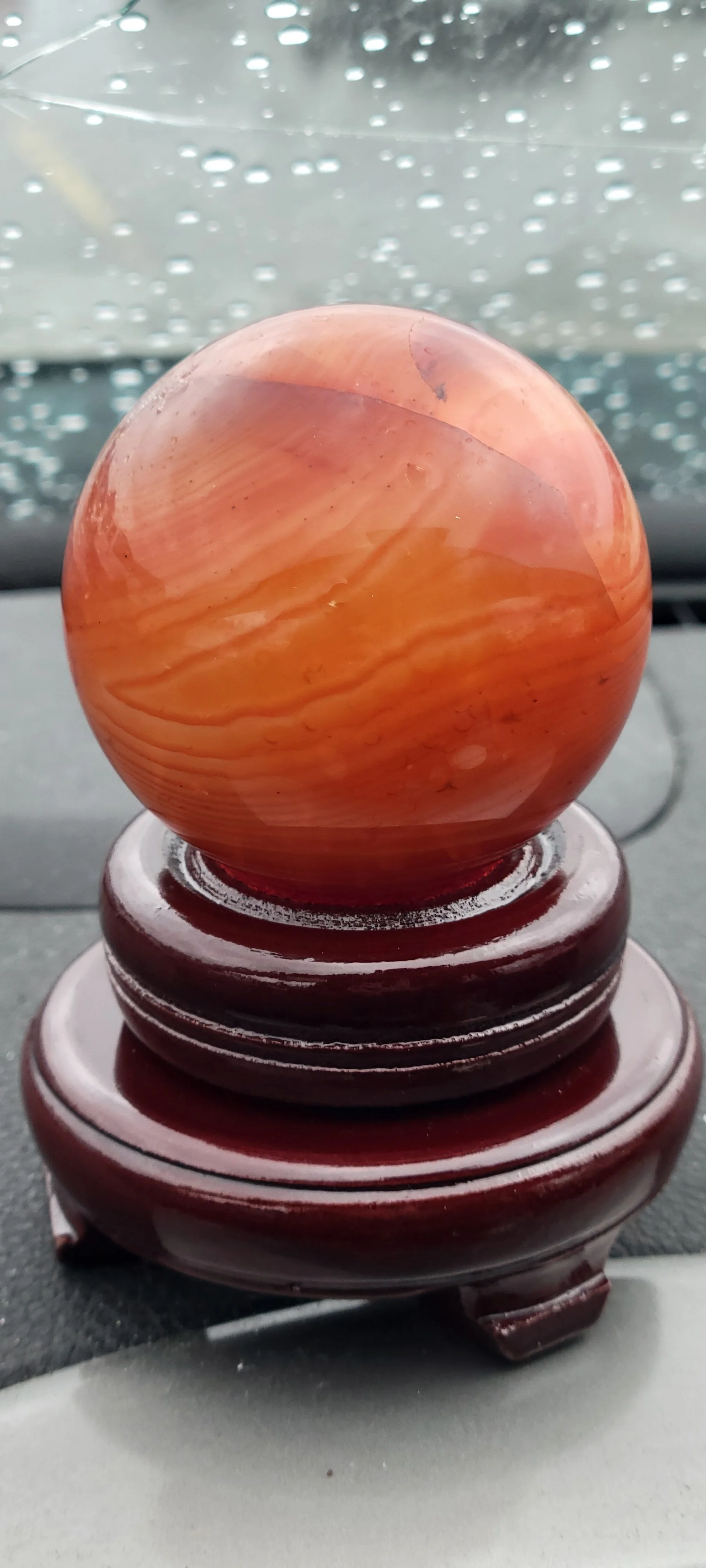 Carnelian Agate Sphere 59mm
