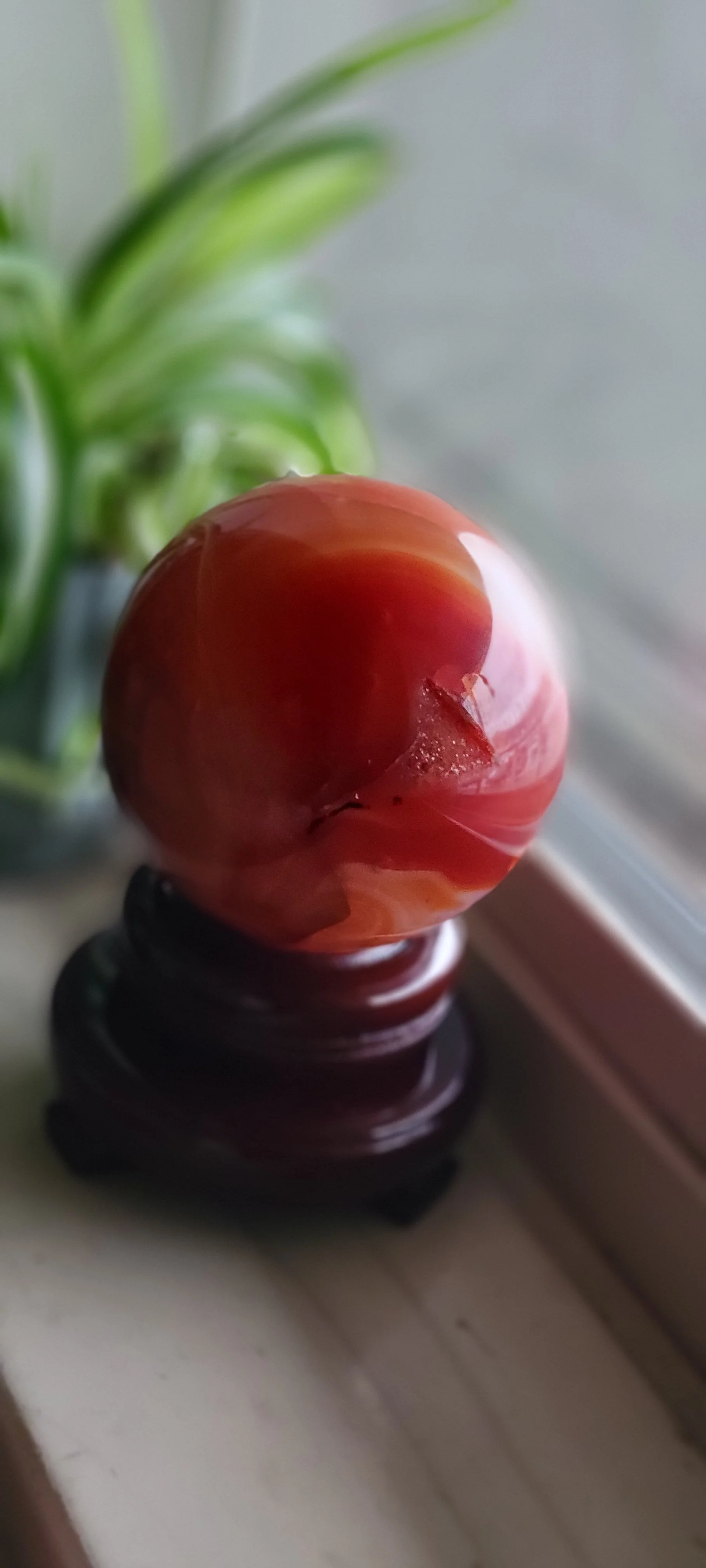 Carnelian Agate Sphere 70mm