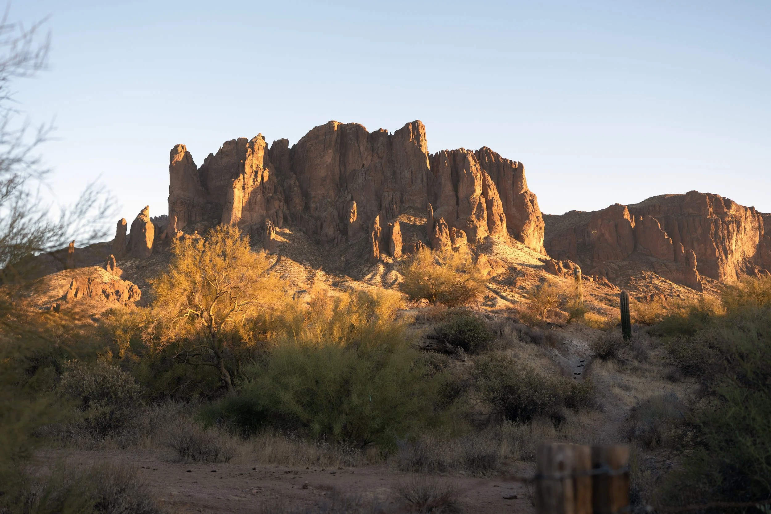 "Superstition Mountain Sunset"