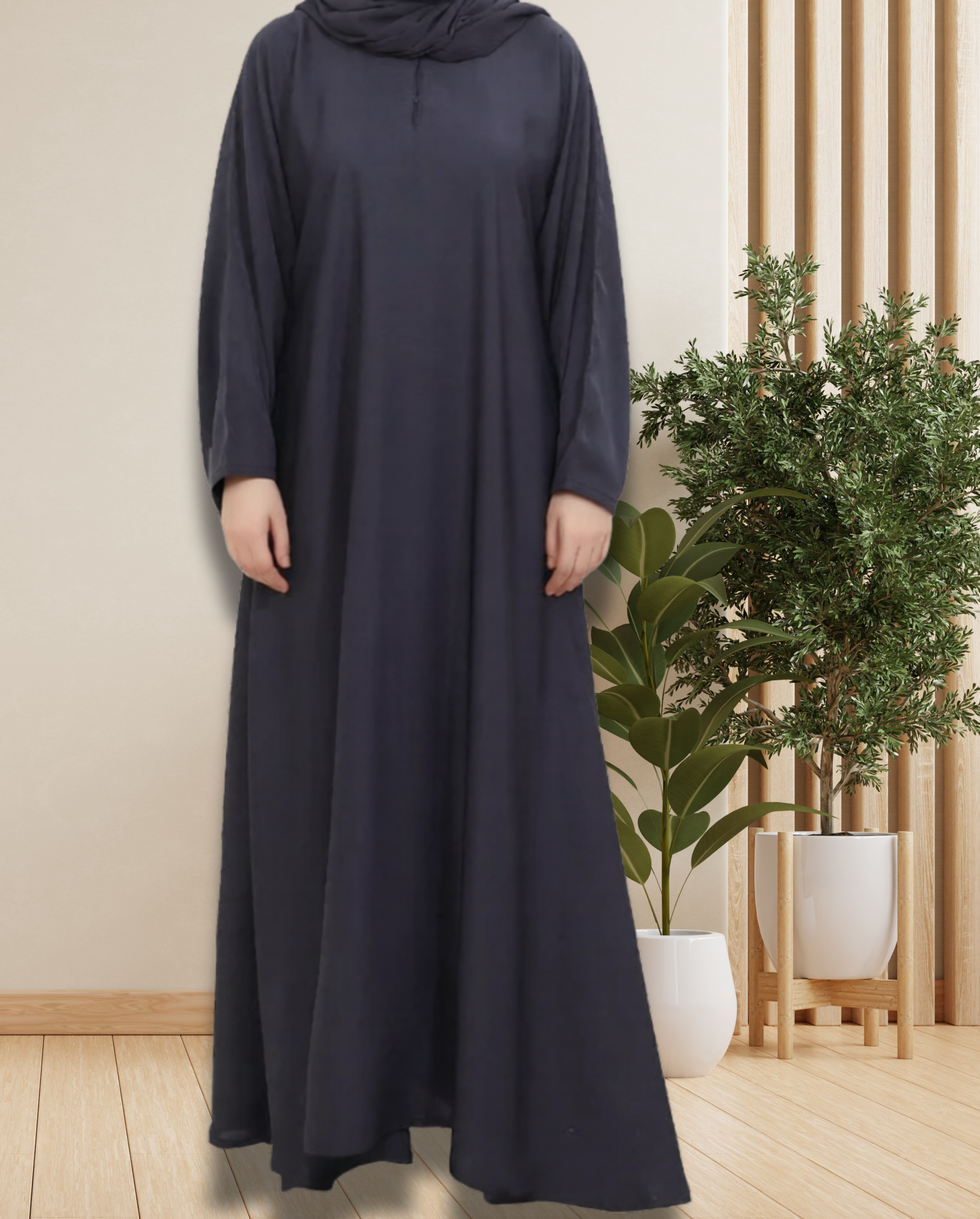 Umbrella Abaya with Wide Sleeves