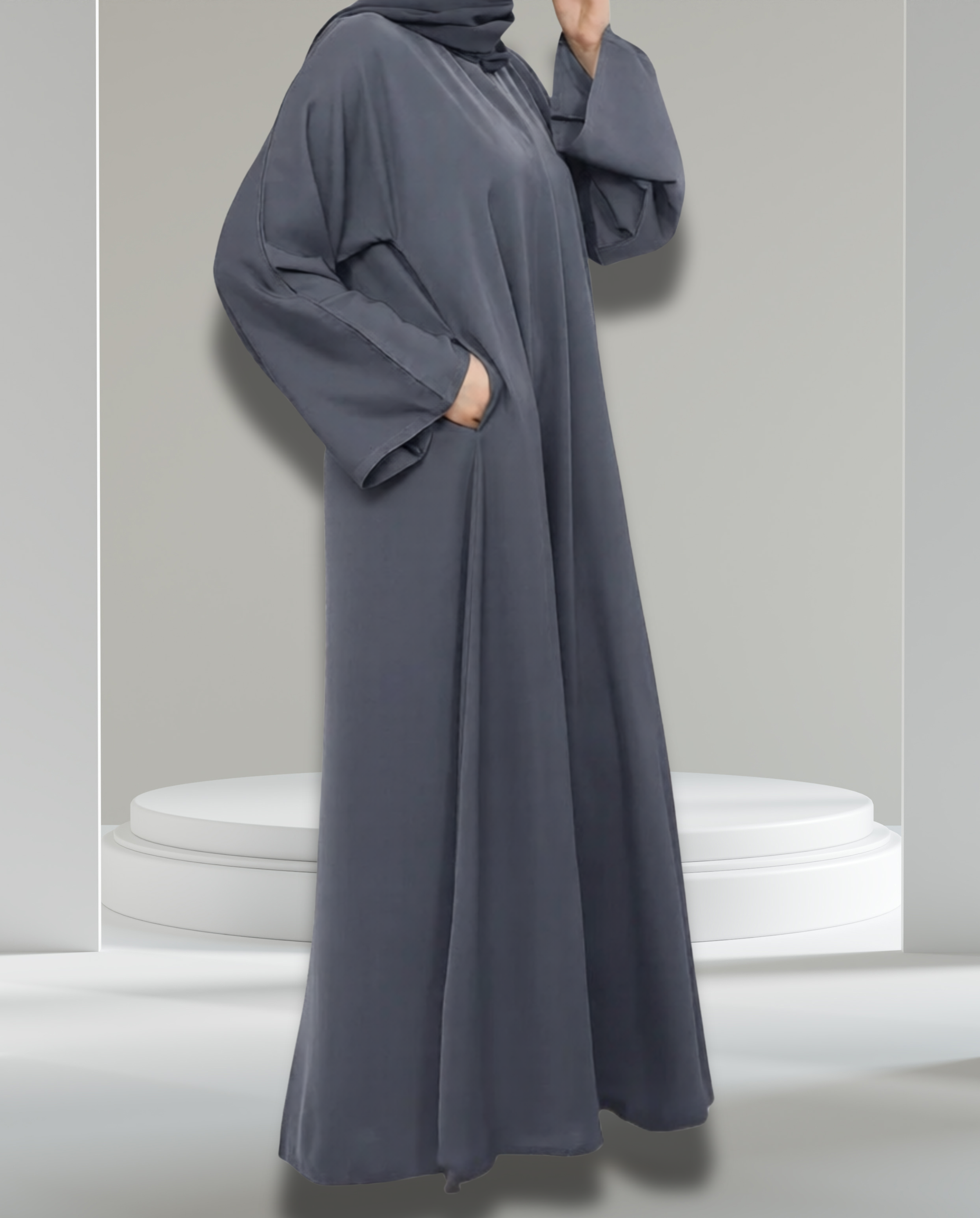 Umbrella Abaya with Wide Sleeves