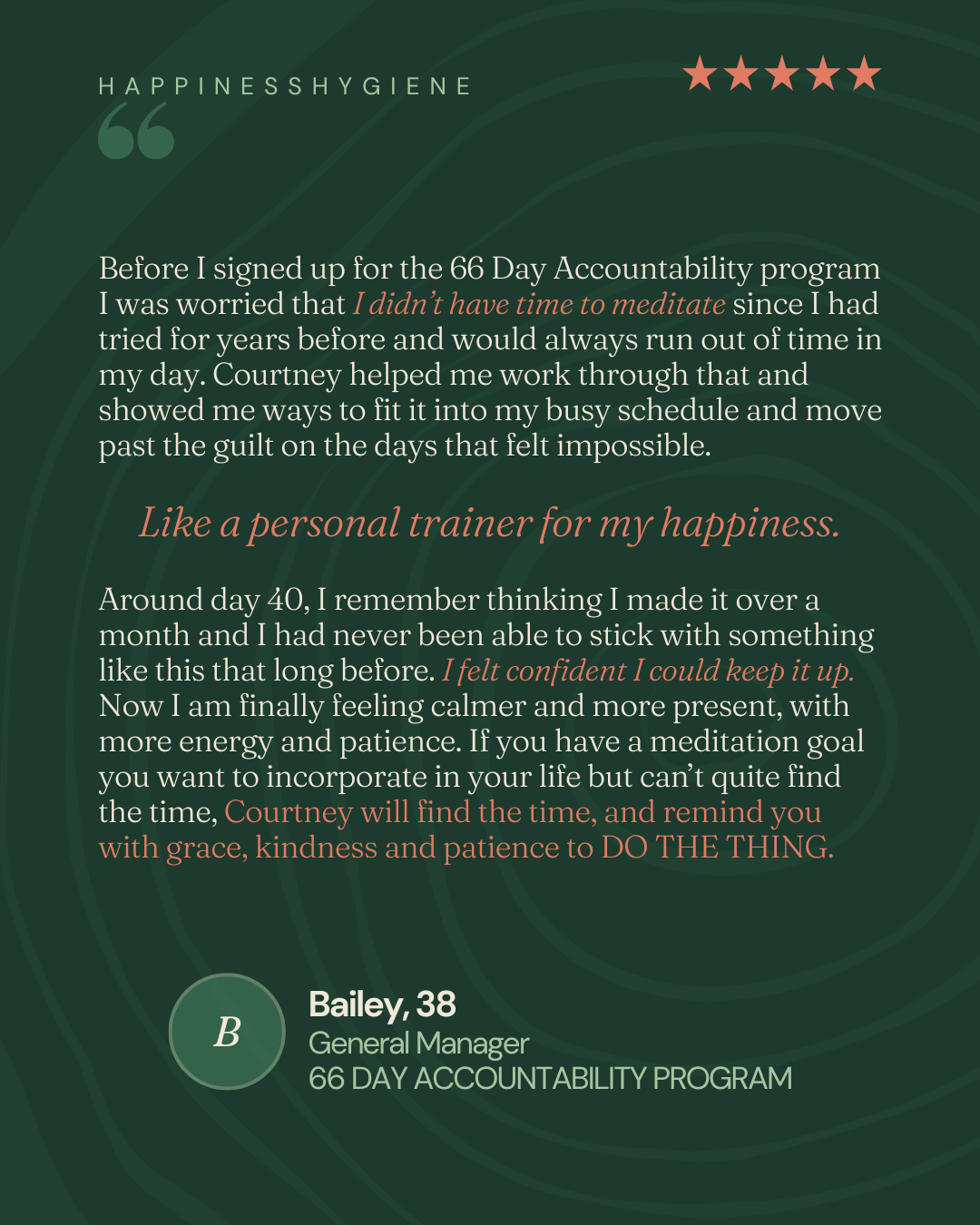 accountability meditation