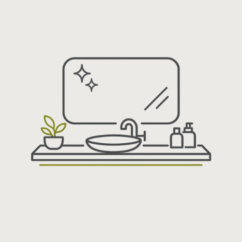 Elegant restroom trailer interiors with upscale finishes and lighting