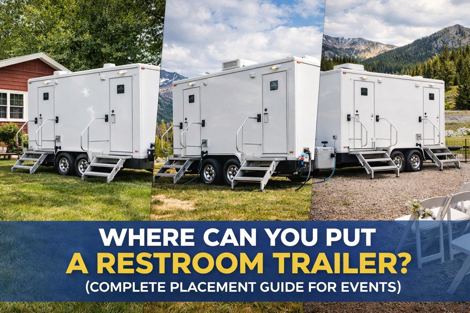 Where Can You Put a Restroom Trailer? (Complete Placement Guide for Events)