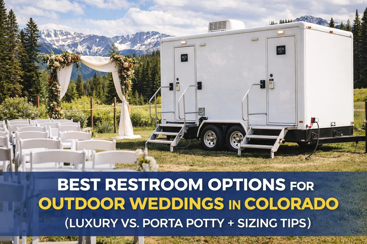 Best Restroom Options for Outdoor Weddings in Colorado