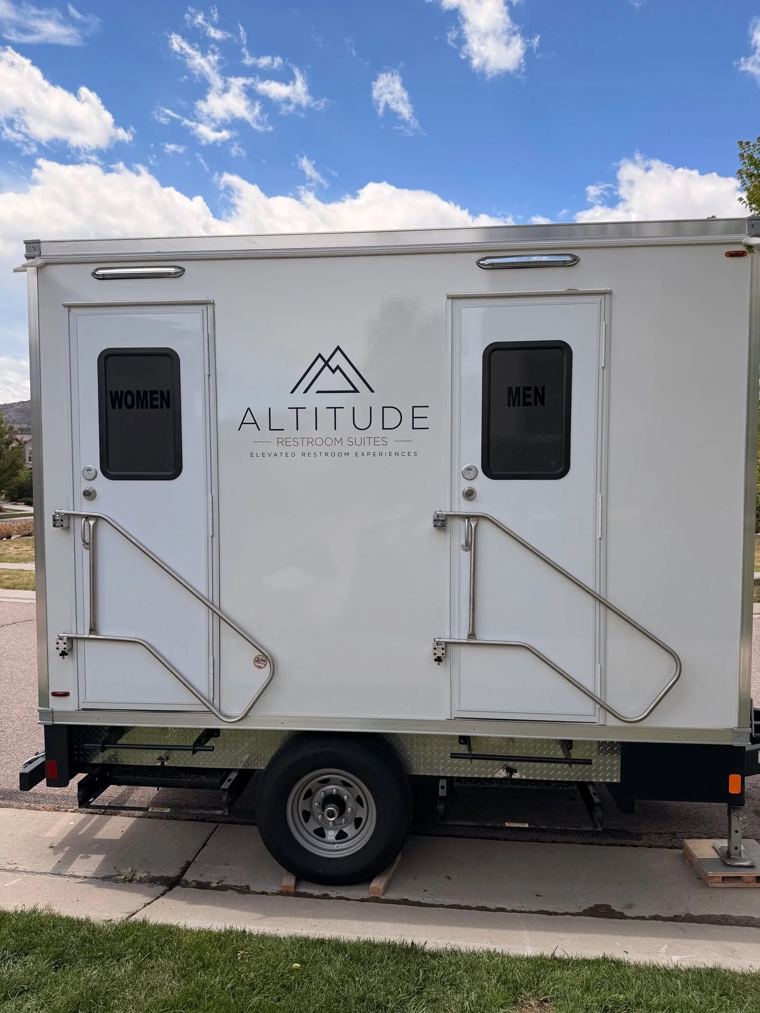 Big milestone for Altitude Restroom Suites.

We&rsquo;re officially rolling out our brand-new luxury restroom trailer featuring our new logo and updated branding &mdash; and we couldn&rsquo;t be more excited about how it turned out.

This trailer is 