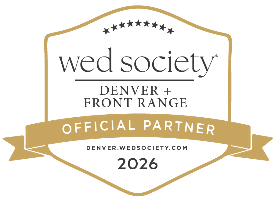 Wed Society Denver and Front Range official partner badge 2026