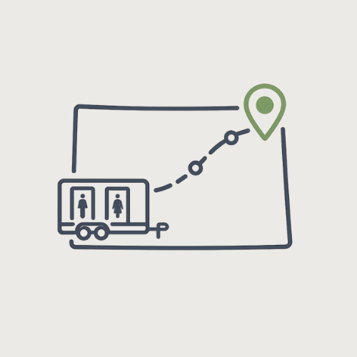 Luxury restroom trailer rentals serving Denver Boulder Colorado Springs and across Colorado