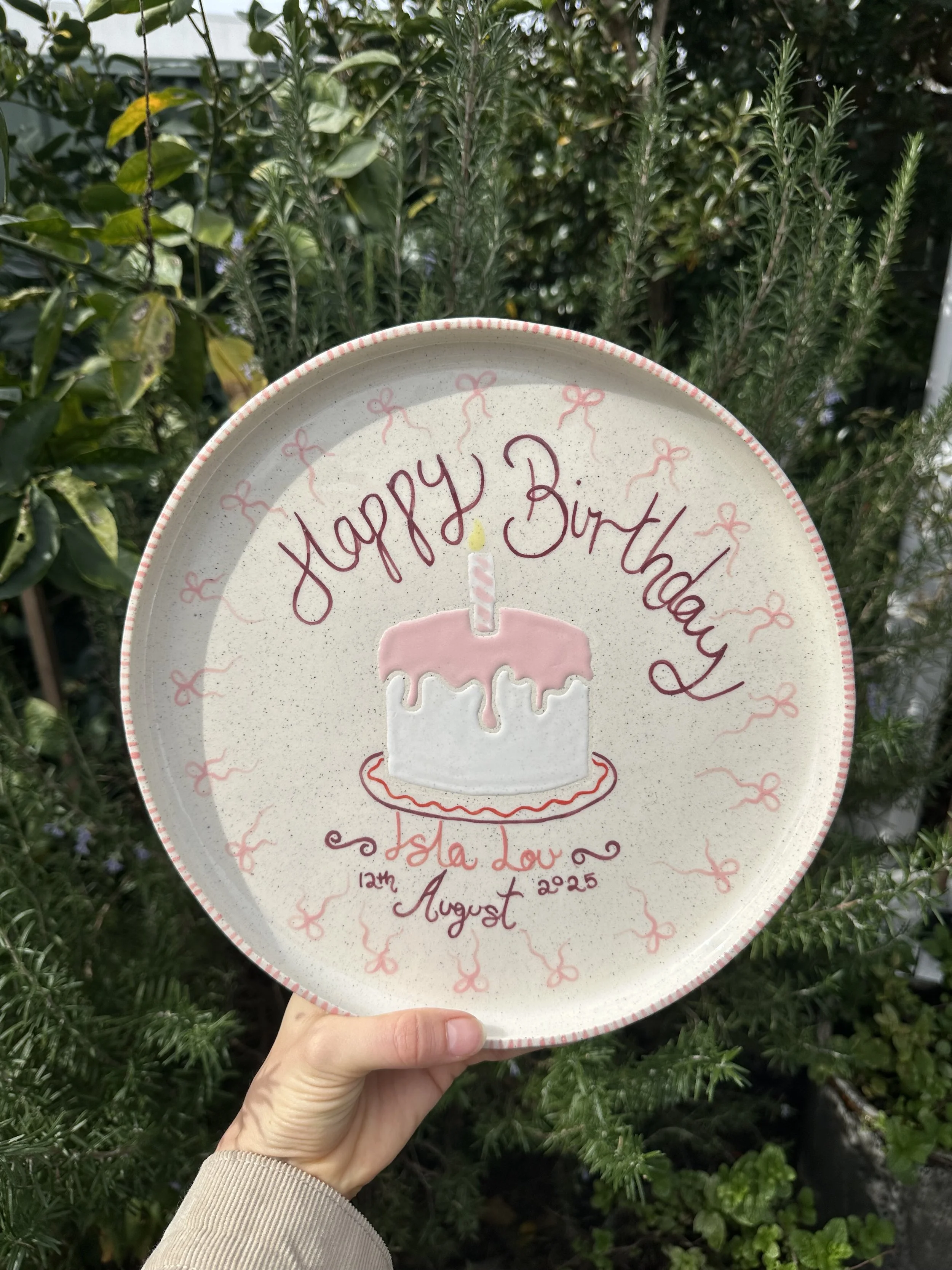Custom Birthday Plate
