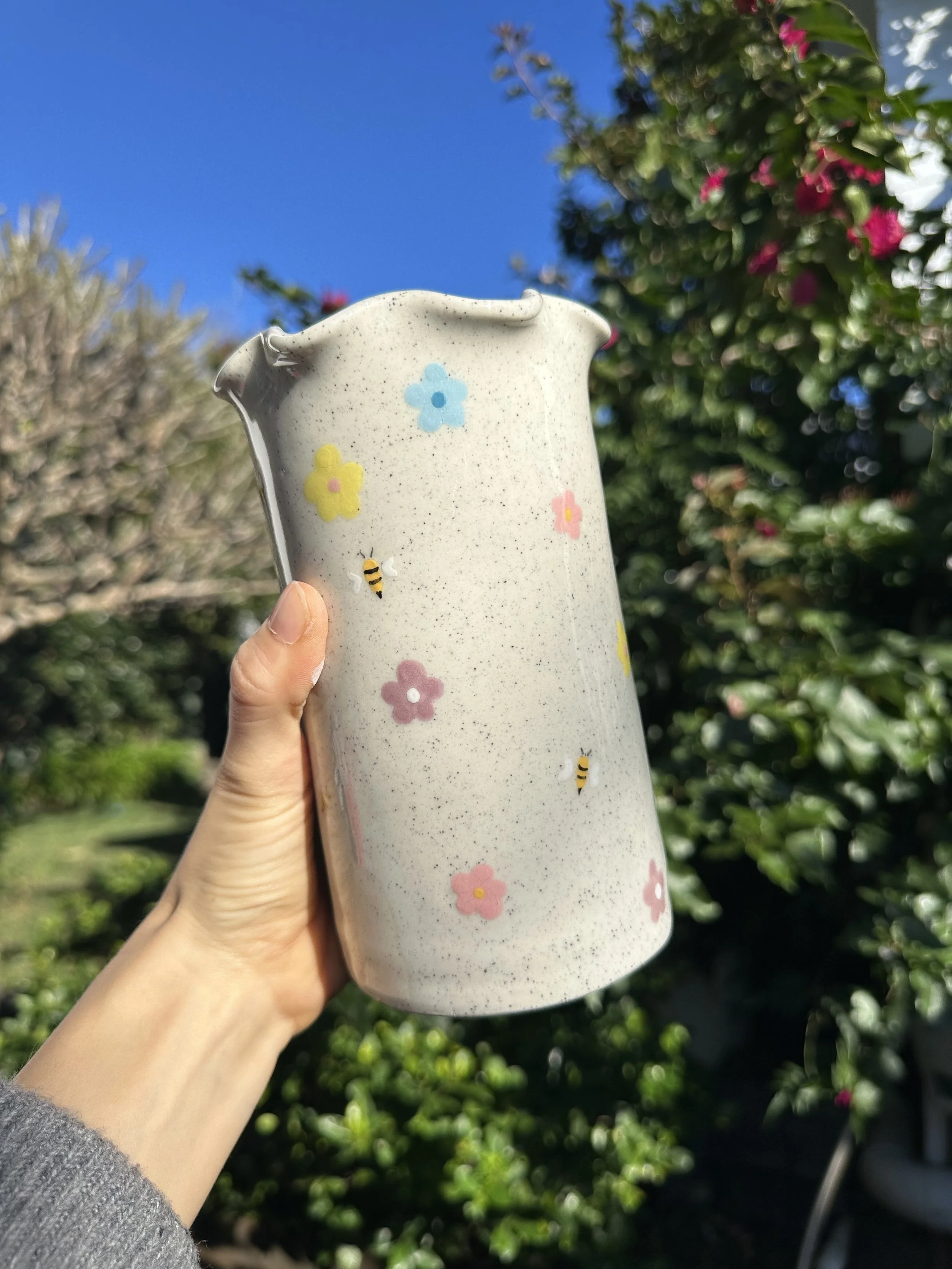 Hand Painted Ceramic Vase