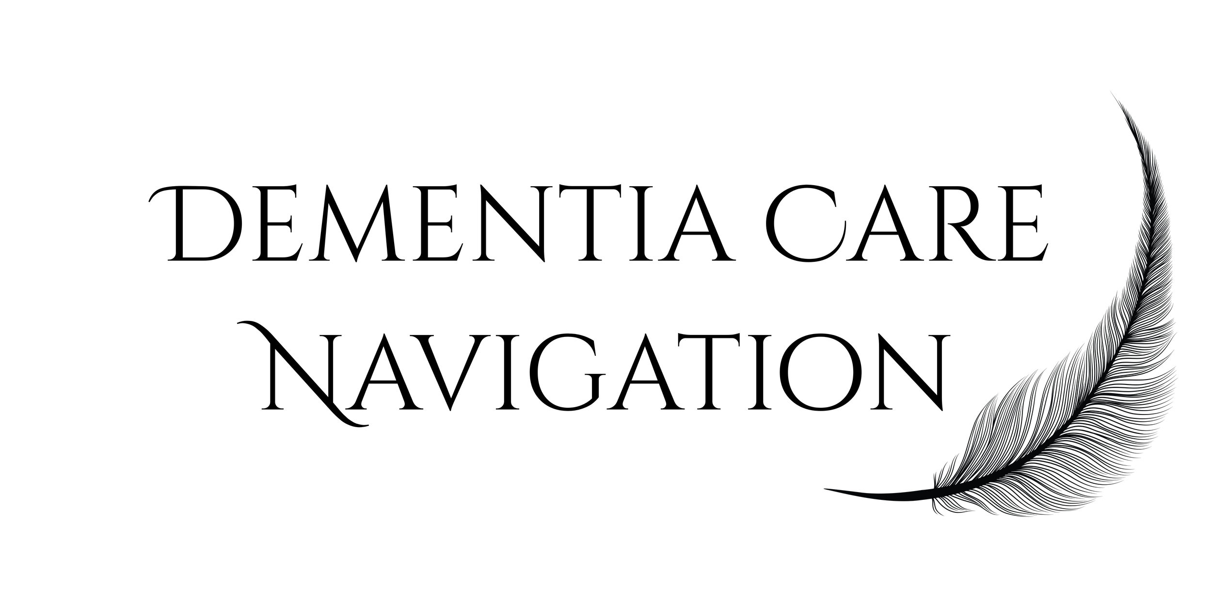 A black background with abstract black feather-like shapes extending from the right side.