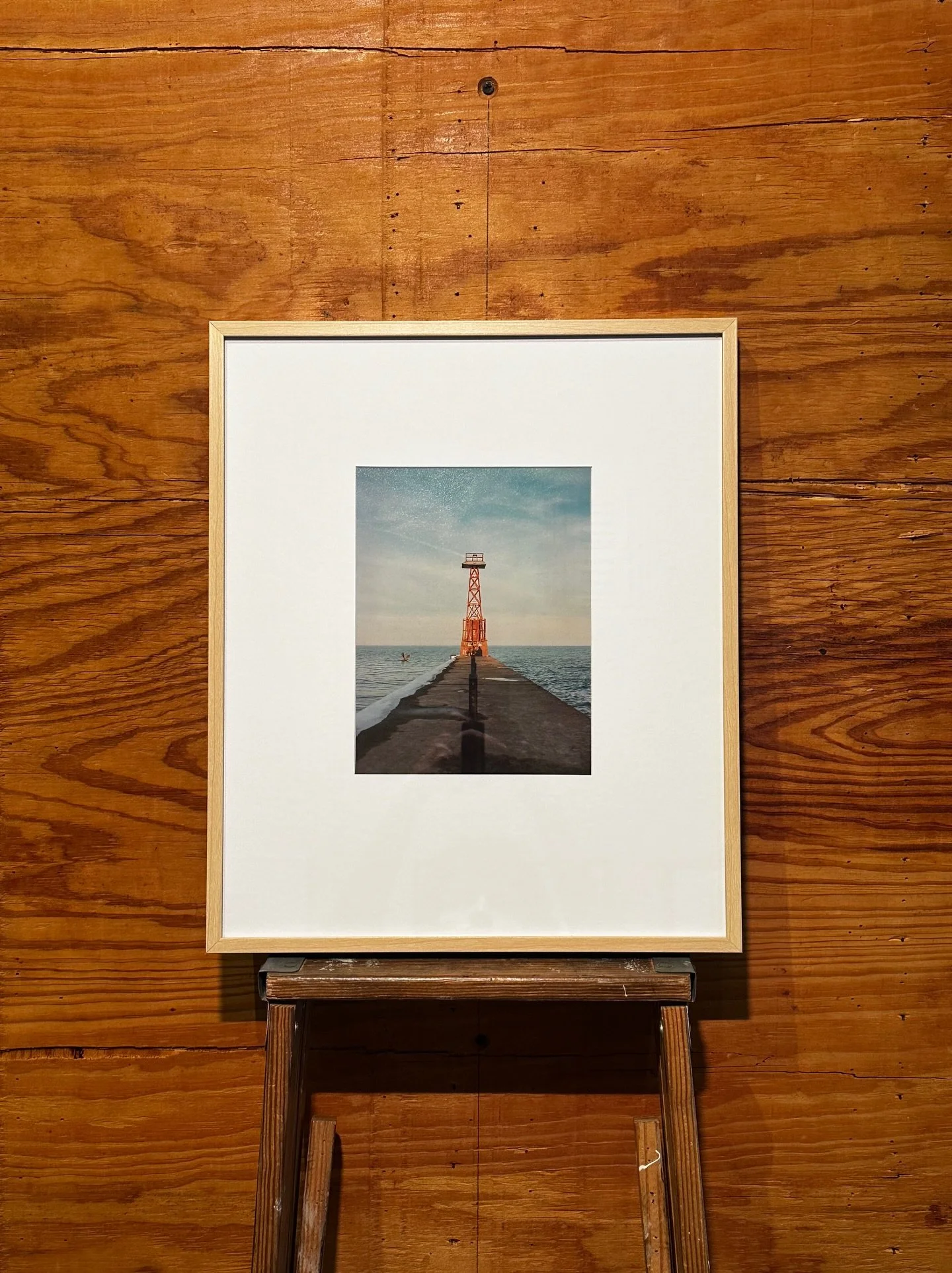 We have new artwork for sale in our showroom!

1: A photograph by our own @00jcarter, framed by a large white mat and a maple veneer metal frame. $300

2: A photograph by our own @w.lowczyk, double matted and framed in a blue-grey piped wood frame. $