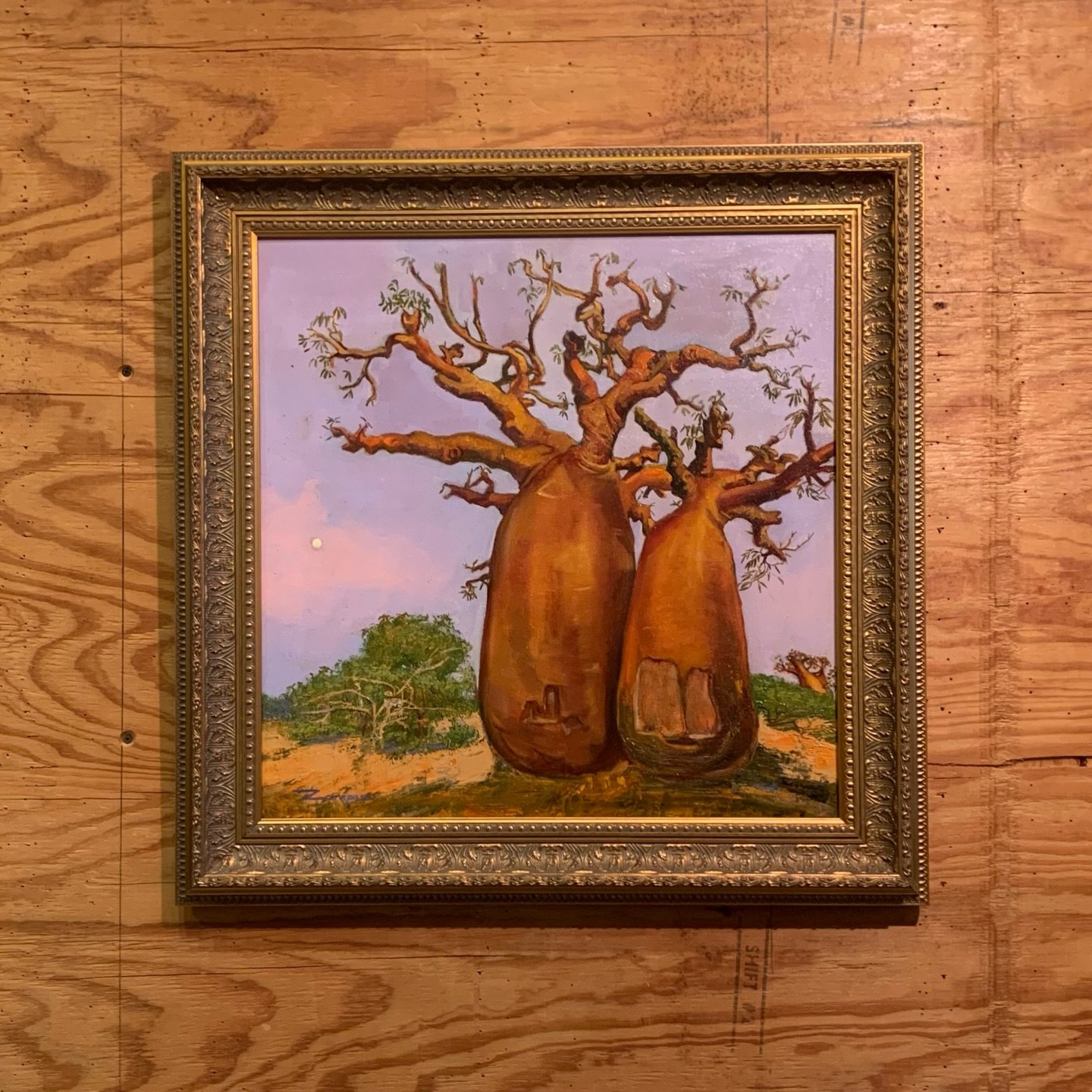 a very funky cool painting framed in a dazzling gold frame here at elm street!

we can&rsquo;t wait to frame your next project! come by our shop monday thru sat and receive personalized consulting from our team of expert framers and artists.