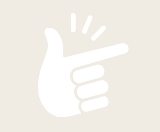 White icon of a hand giving a thumbs-up gesture with three lines above the thumb indicating emphasis.