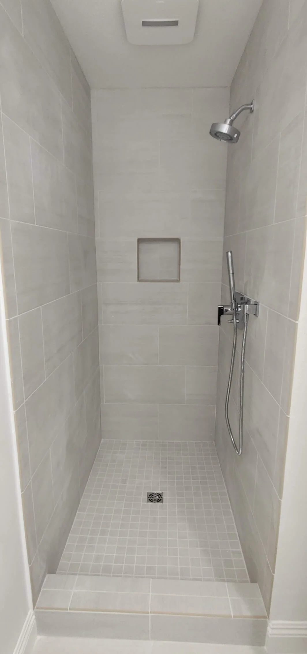 Completed shower renovation. New plumbing and ventilation.