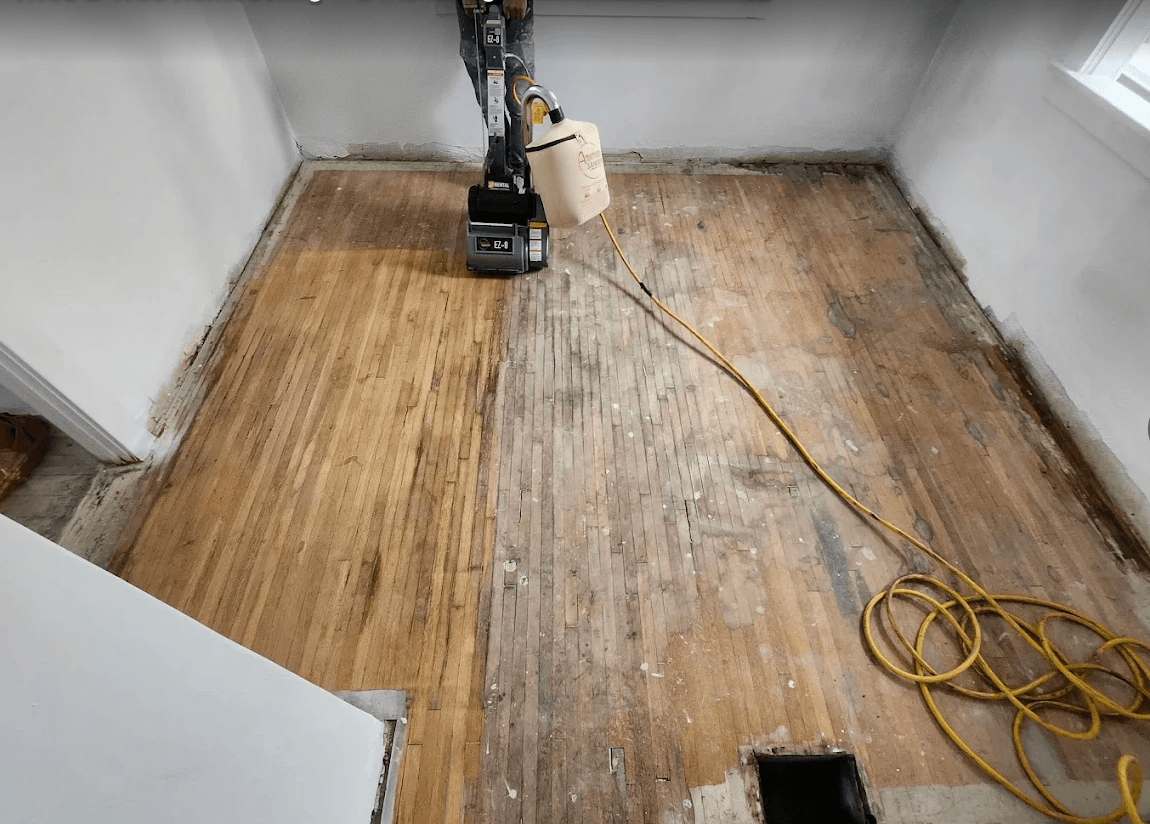 Resurfacing original wood floors
