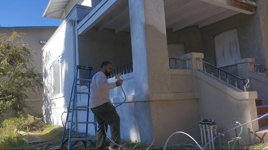 New stucco work and exterior whole home painting