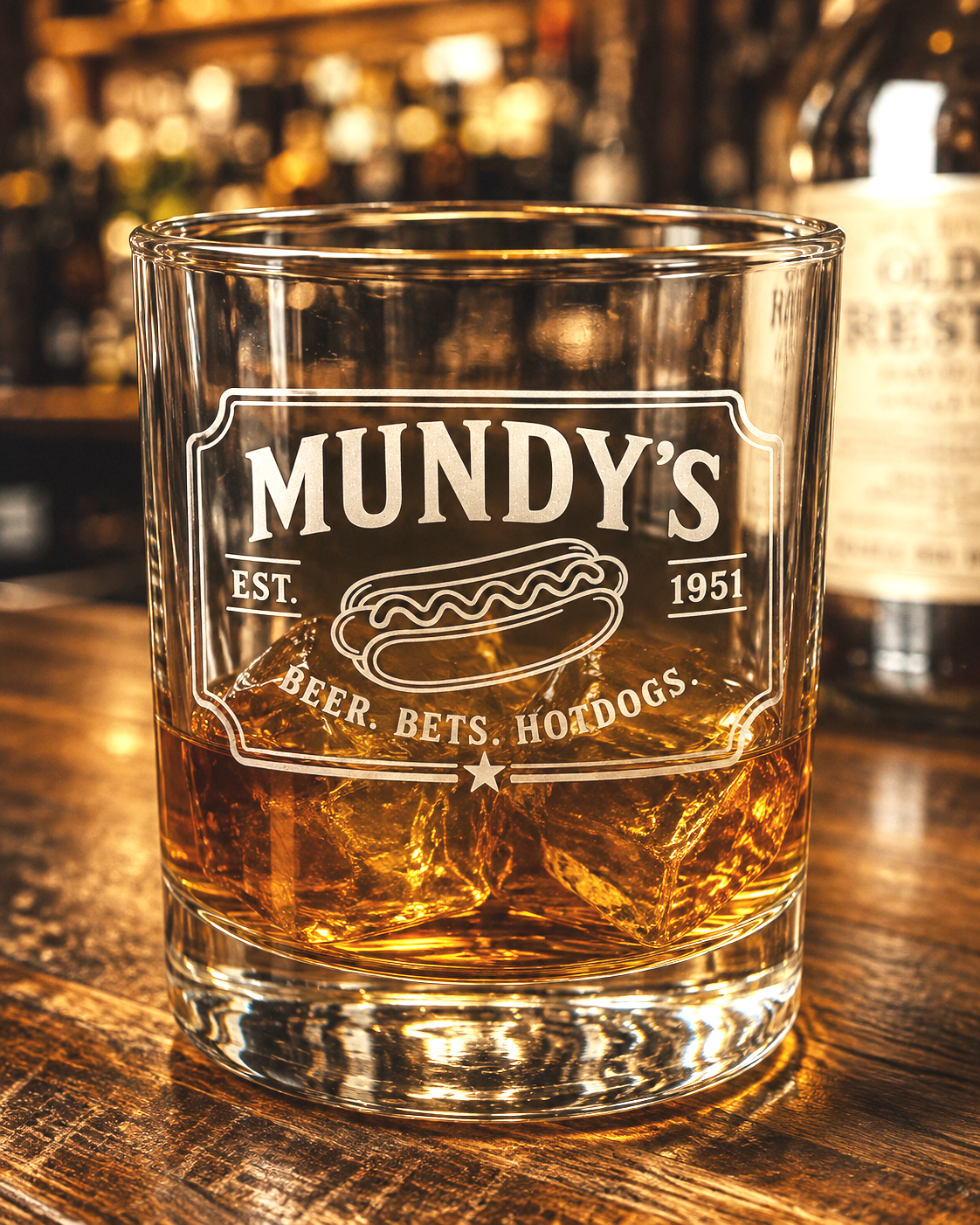 The Famous Hotdog Whiskey Glass