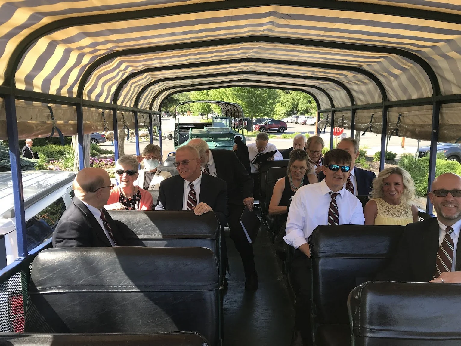 Mastersingers riding the ducks of Wisconsin Dells. 