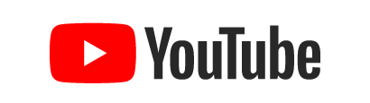 YouTube logo with red play button and black text
