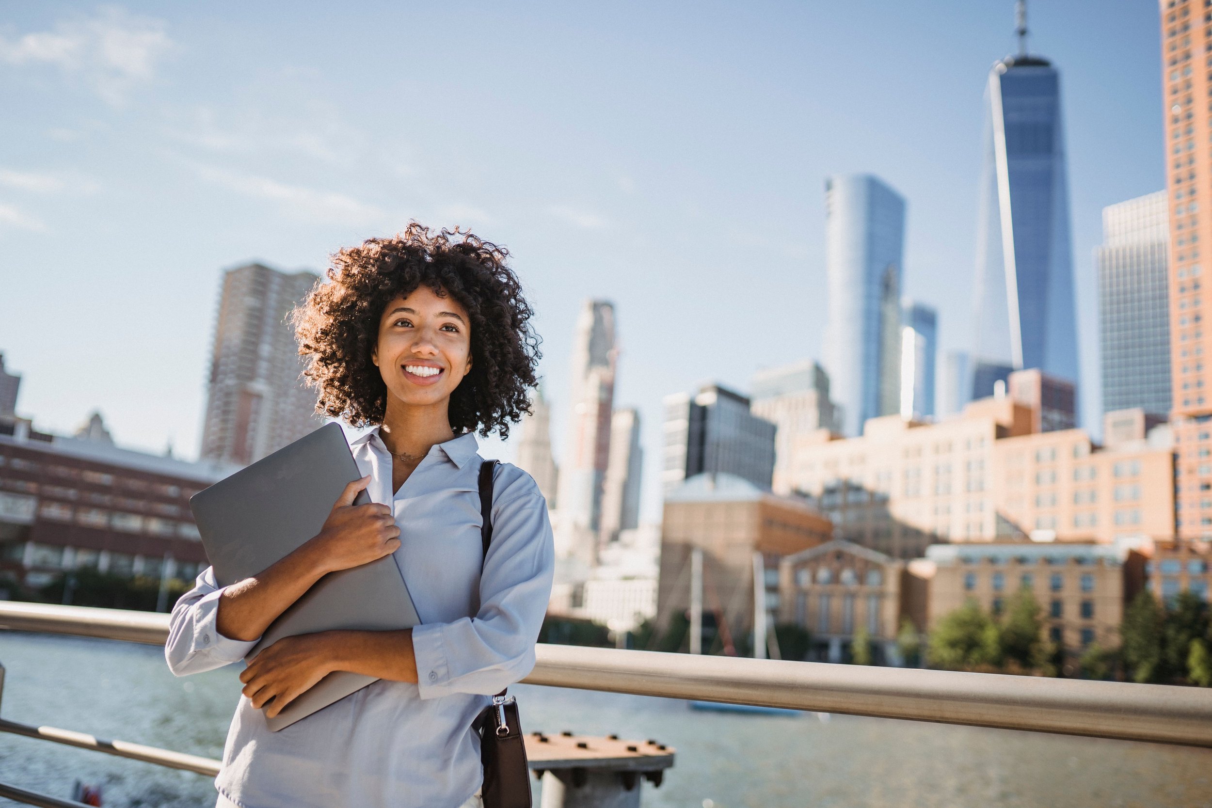 Black Woman Confident in City