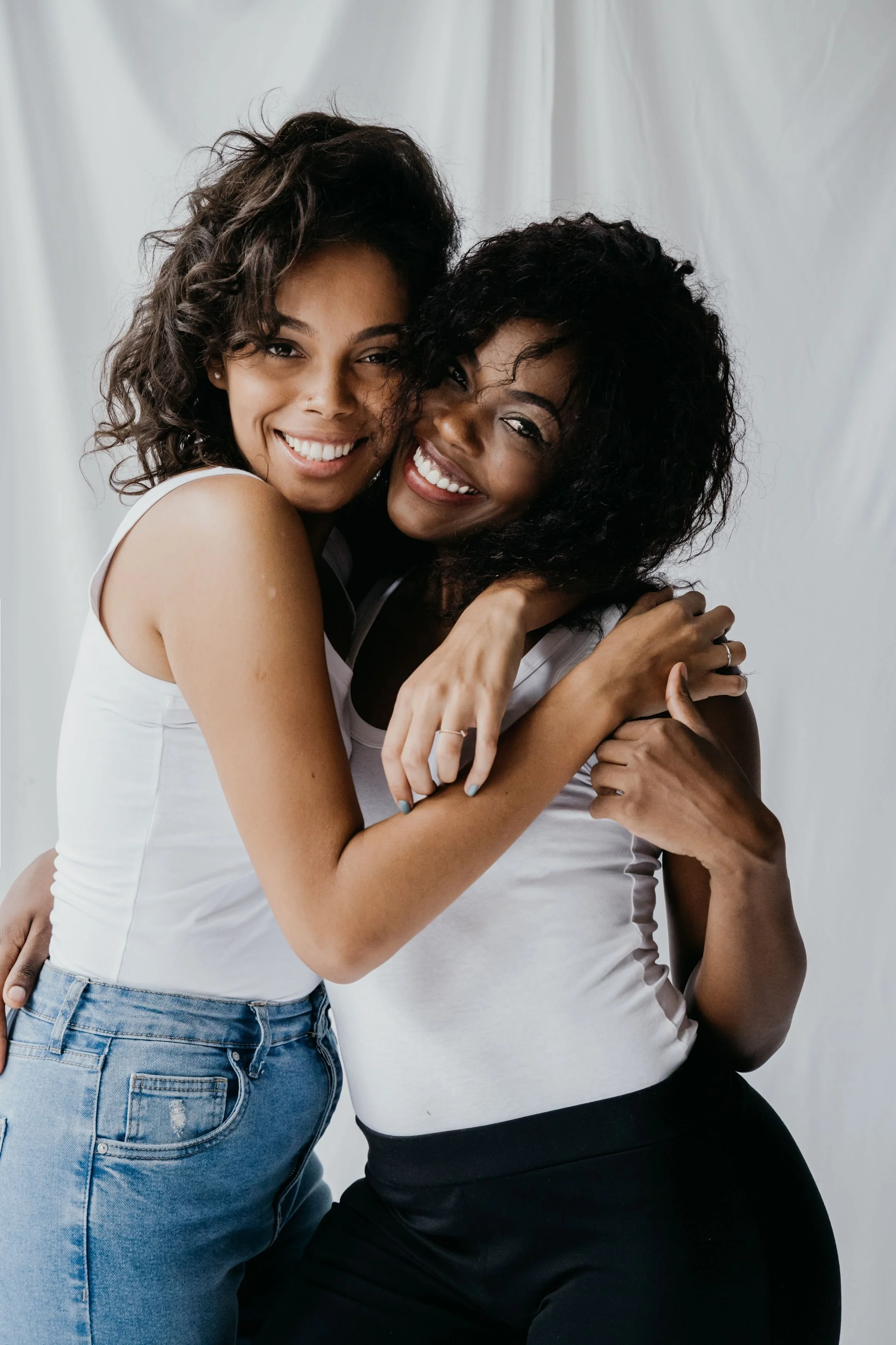 Black Women Hugging
