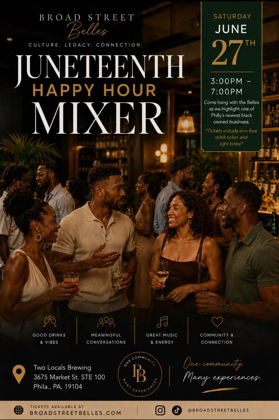 Juneteenth Happy Hour Mixer 🥂✨