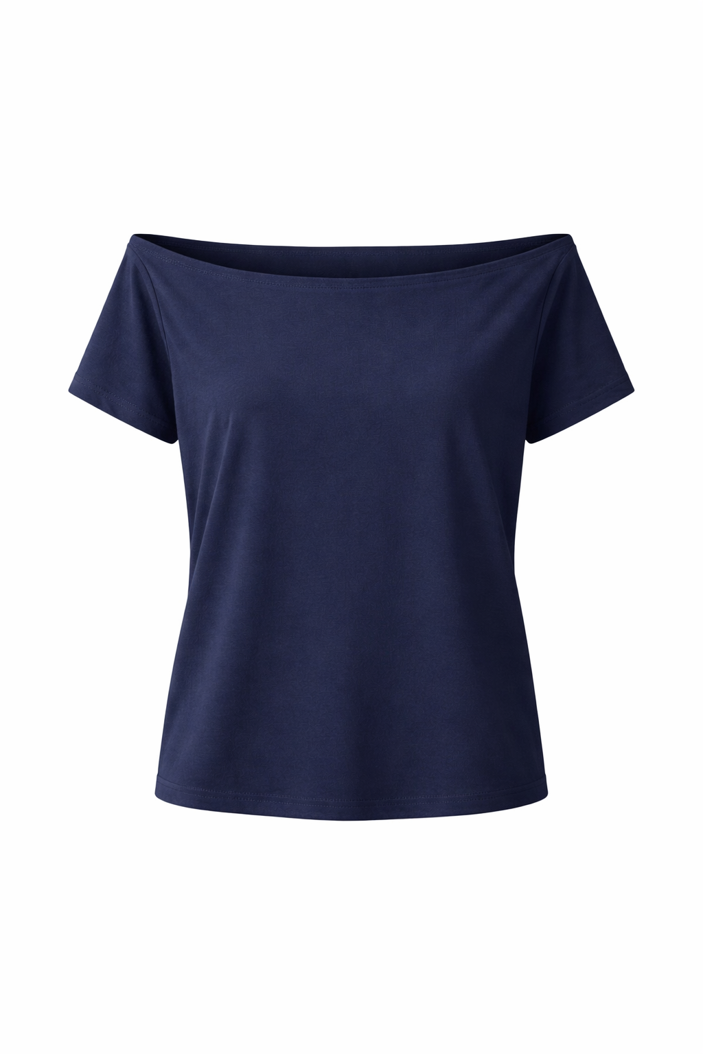Off-Shoulder Navy Top