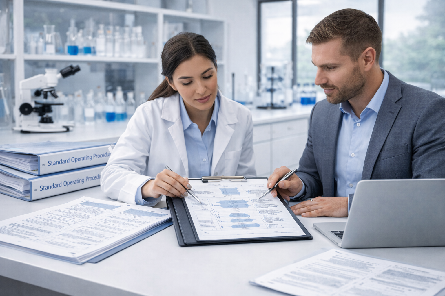 laboratory quality manual and SOP documentation for accreditation