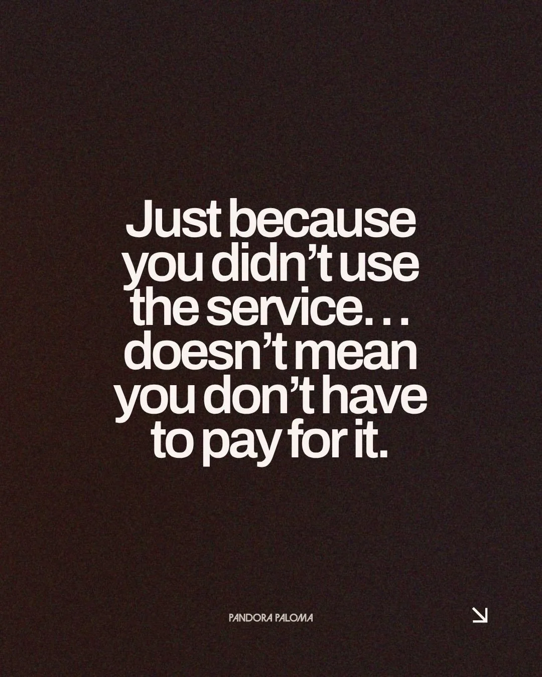 There&rsquo;s something that needs to be said more openly in this space&hellip;

When you enter a container, you&rsquo;re not just buying information - you are taking up space, and that space could have been filled by someone else.
 Time, energy, tea