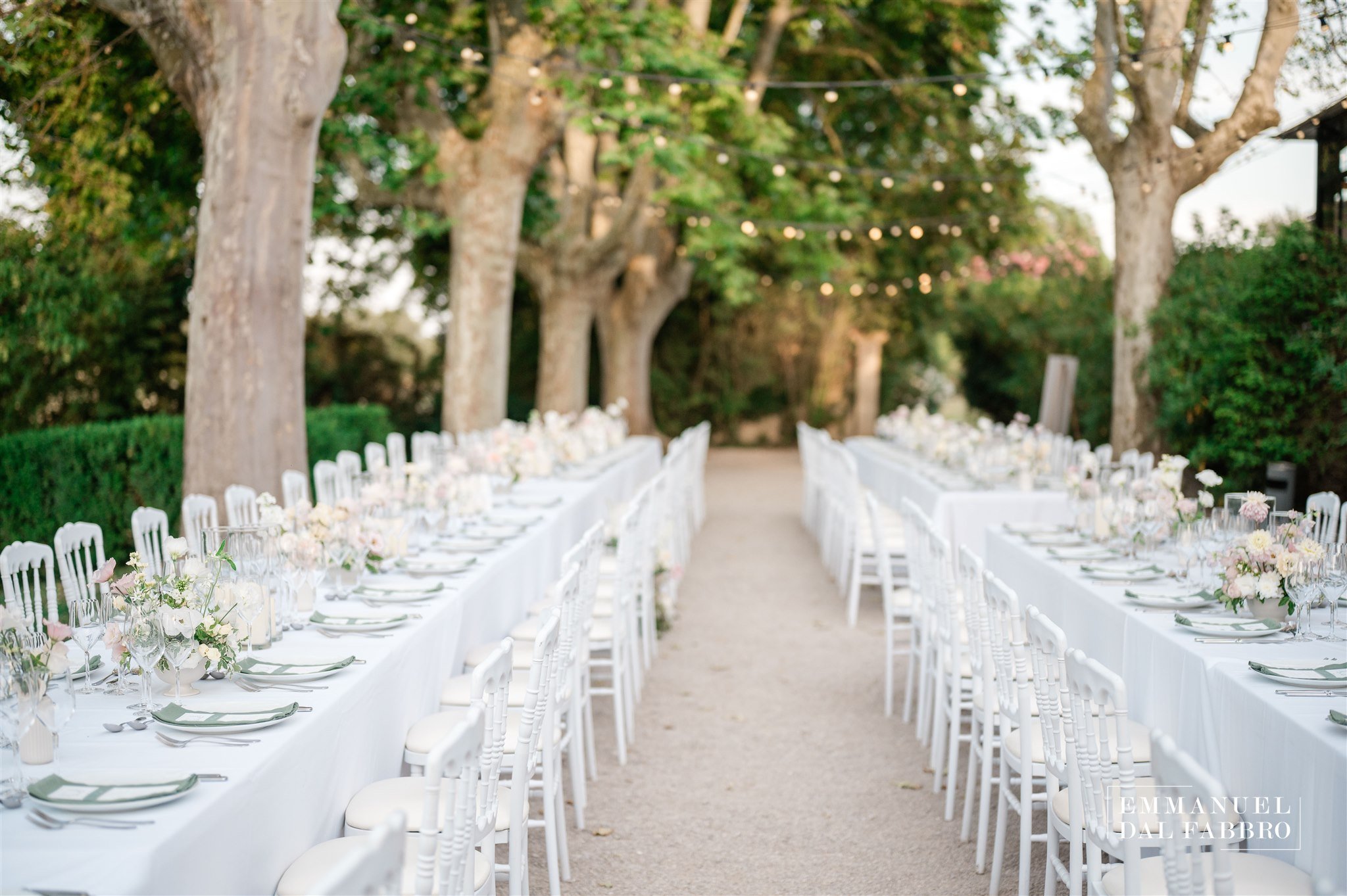 dîner de mariage au château de la Garde près d'Aix-en-Provence