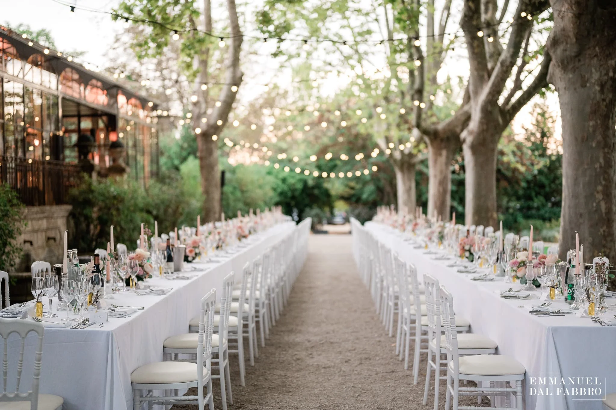 dîner de mariage au château de la Garde près d'Aix-en-Provence