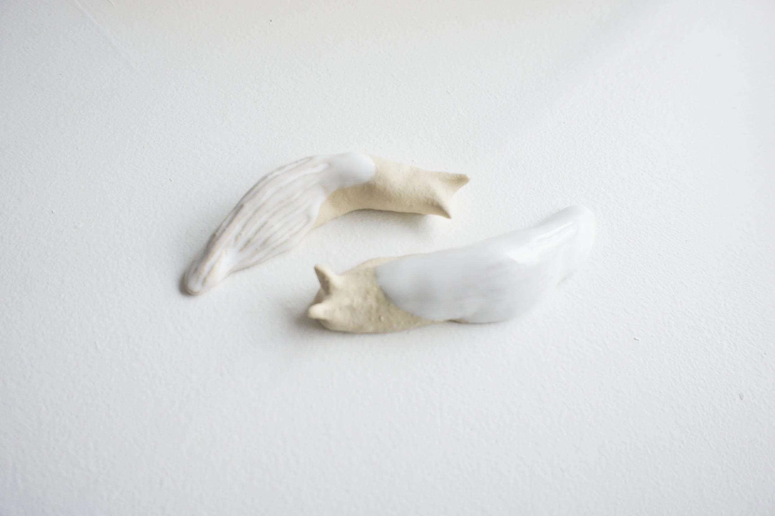 WHITE SLUG - Set of two