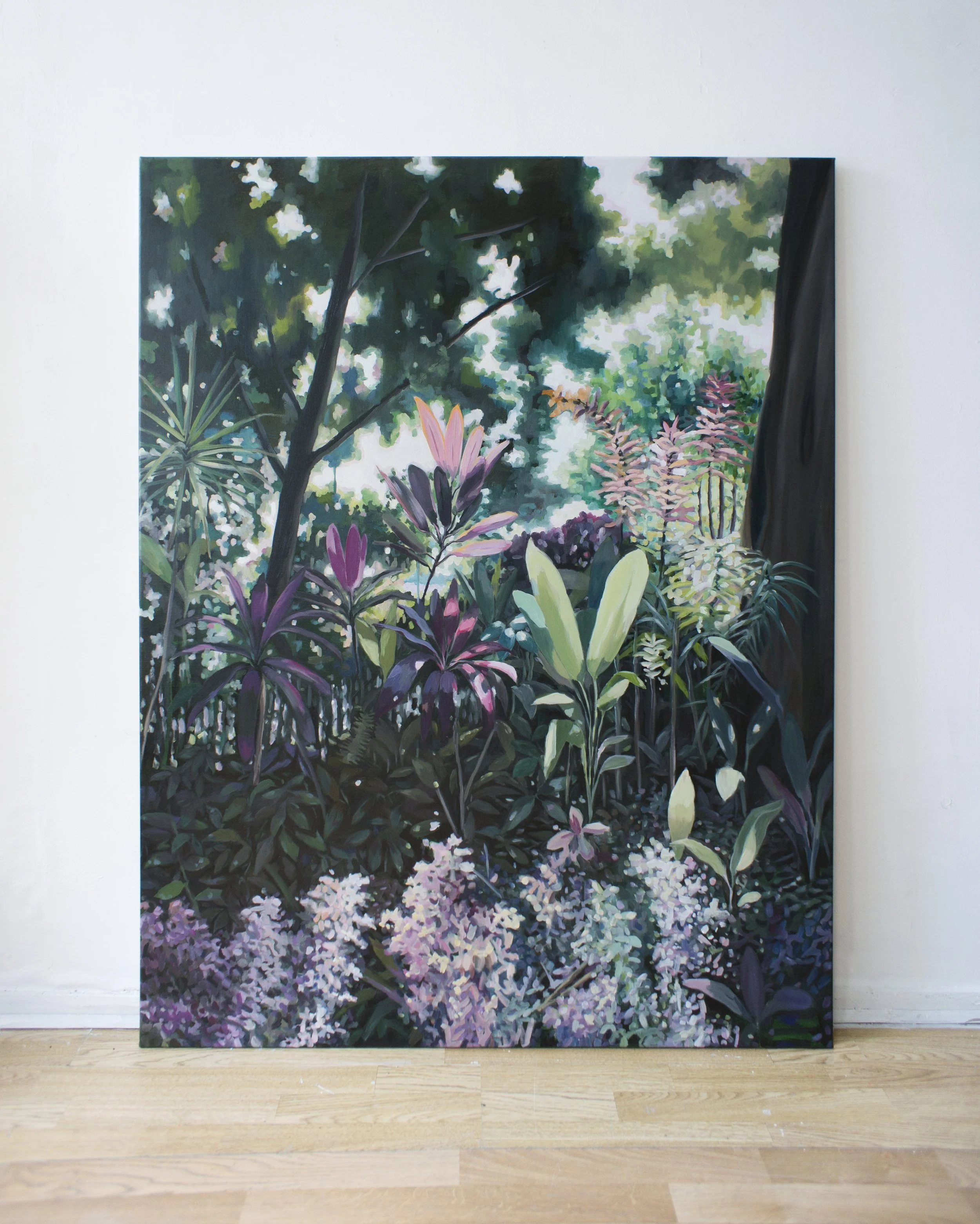 Oil painting on wood 20x20cm