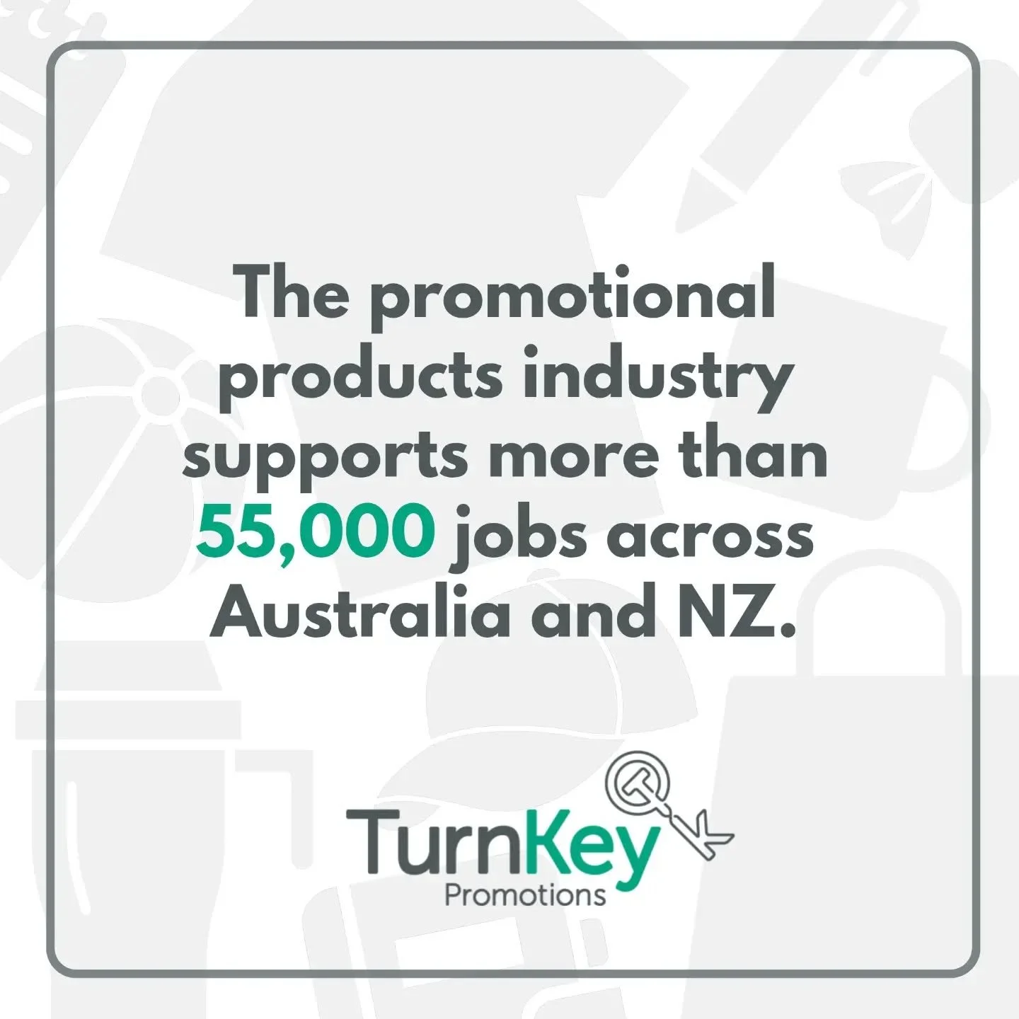 A recent study conducted by APPA and PPAI found that the promotional products industry supports more than 55,000 jobs across Australia and New Zealand. Wow!

This figure really is a testament to the true scale of our sector. Far from simply supplying