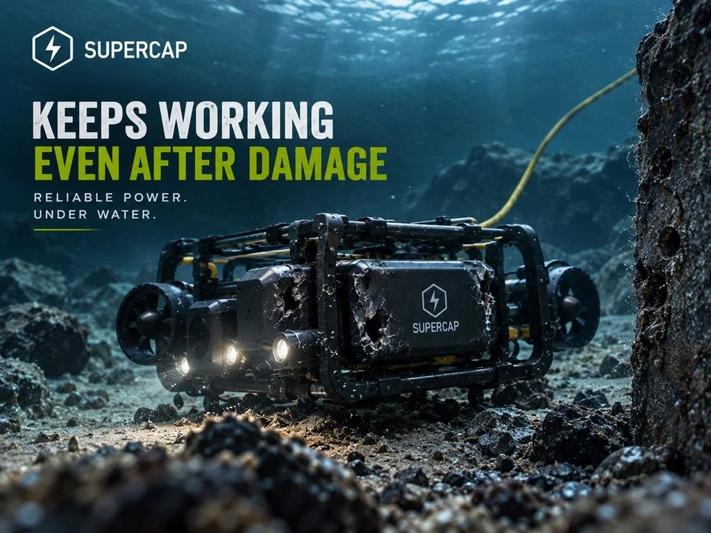 ROV-with damaged batterypack from SuperCap. Source: supercap.tech