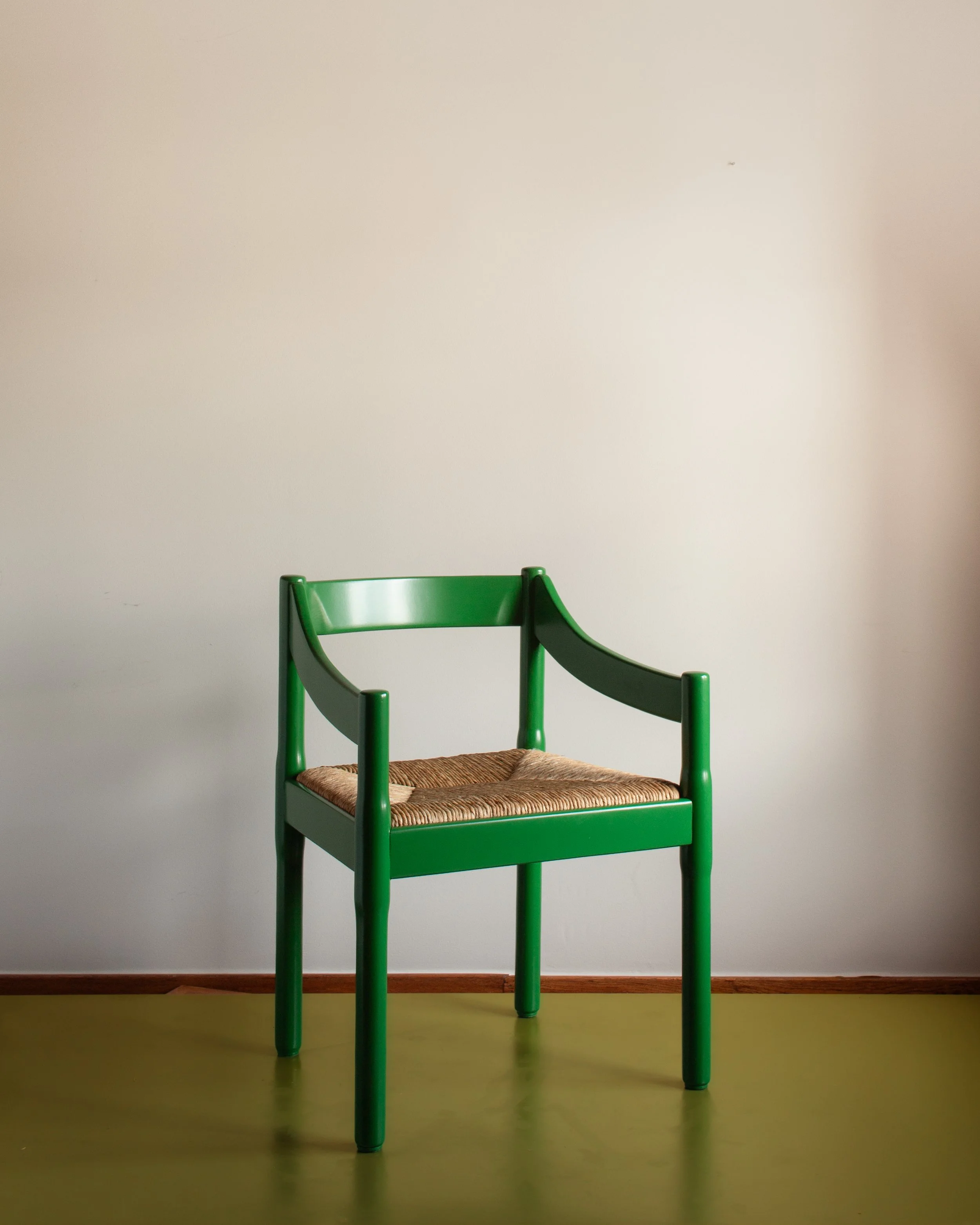 Green Carimate Dining Chairs, Vico Magistretti for Cassina