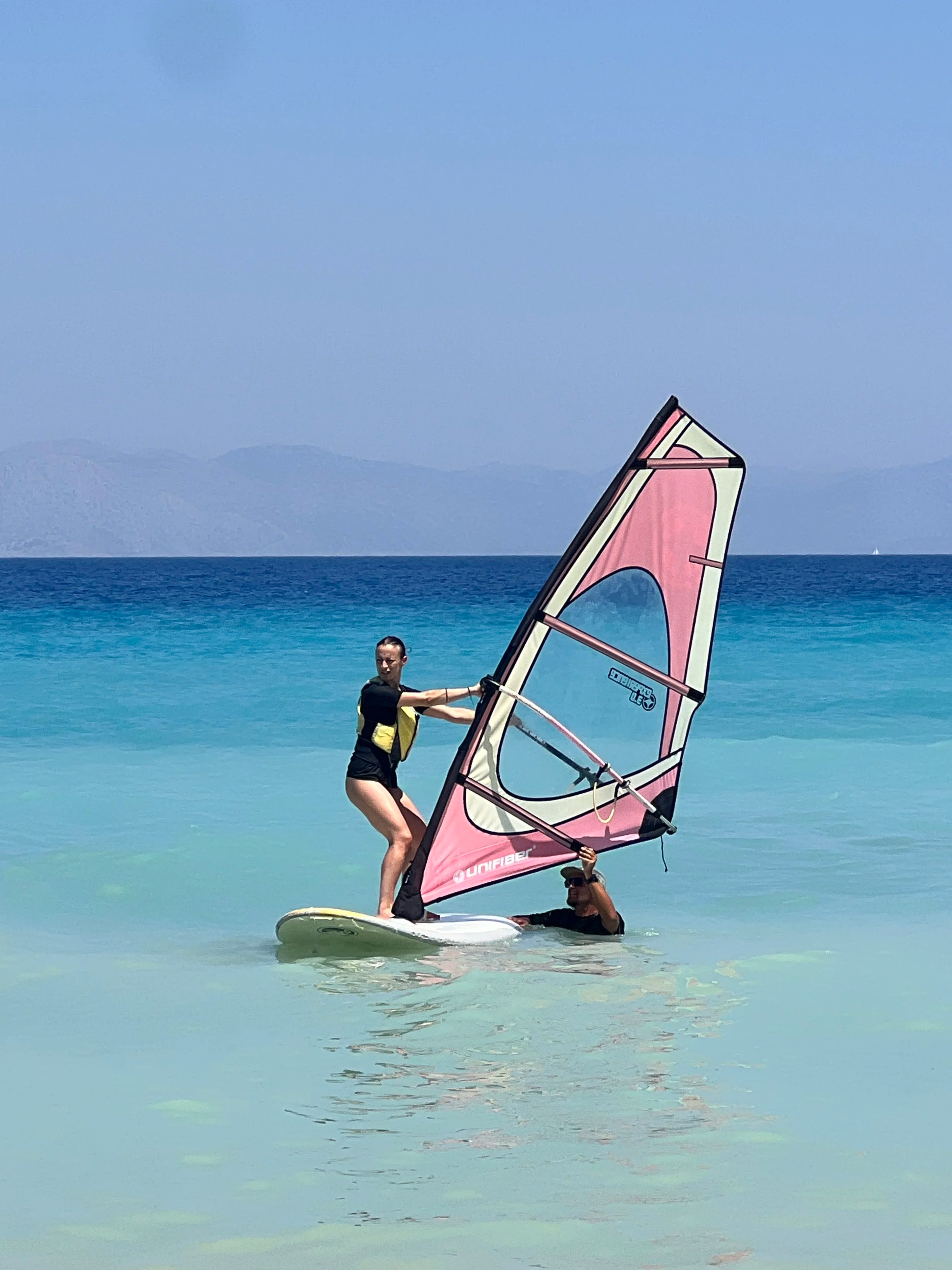Private windsurf lesson in Rhodes Aegean Sea